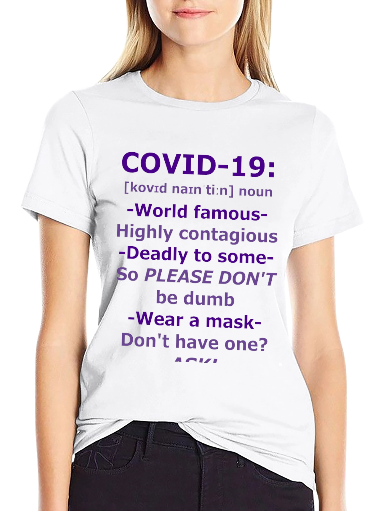 COVID-19 Awareness Graphic Tee - Wear a Mask!