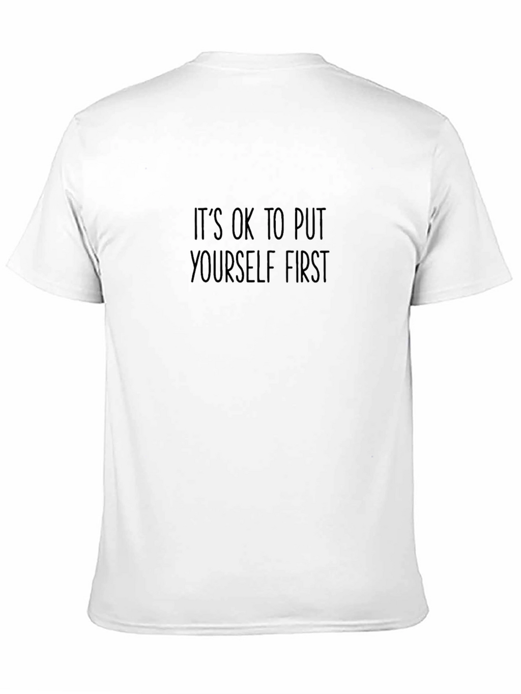 Its OK To Put Yourself First Black Tee