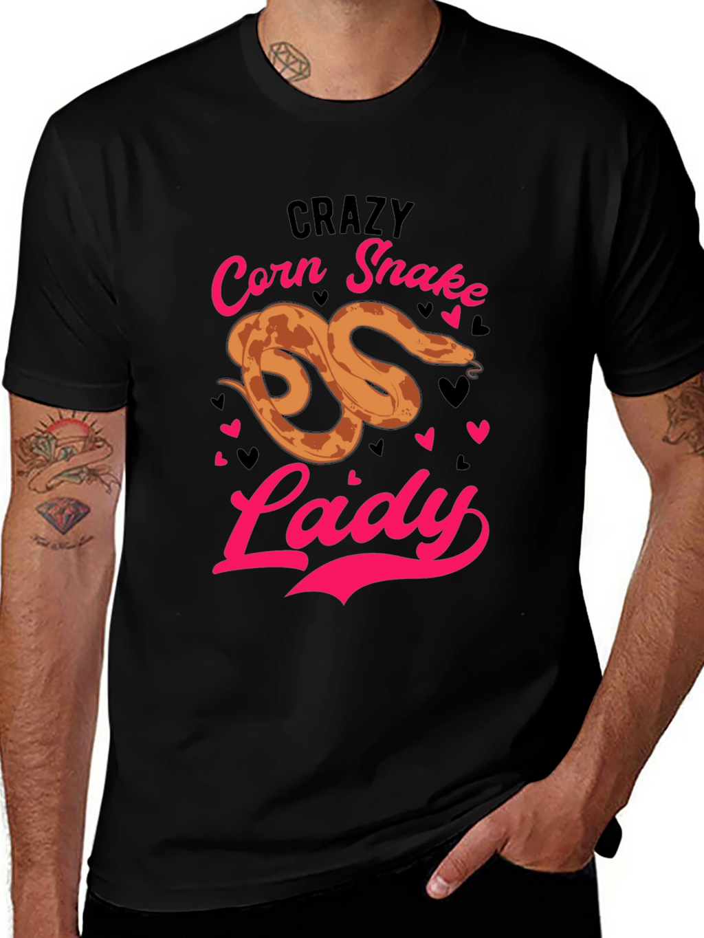 Crazy Corn Snake Lady T-Shirt