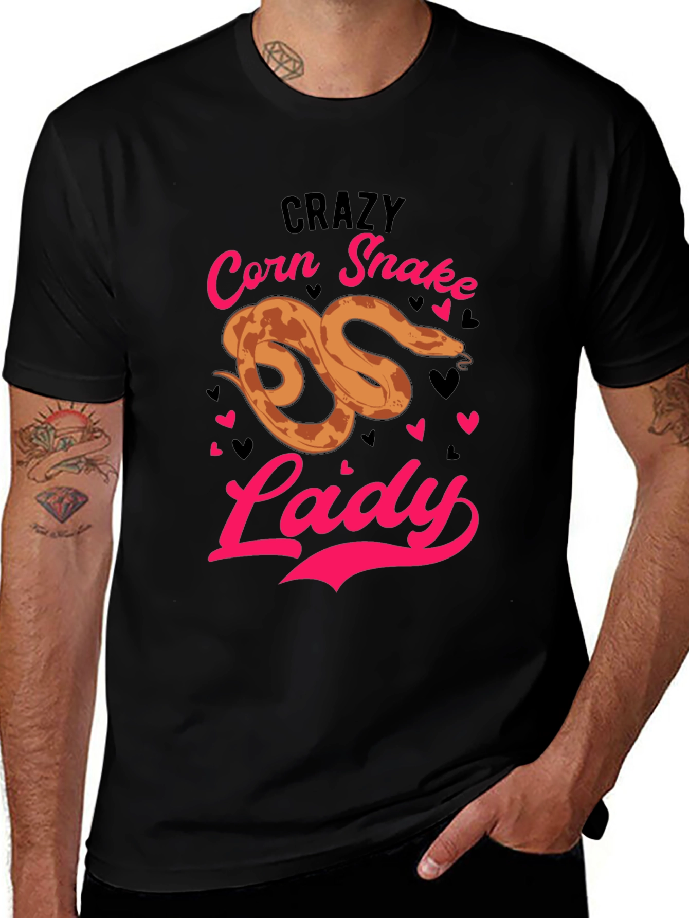 Crazy Corn Snake Lady T-Shirt