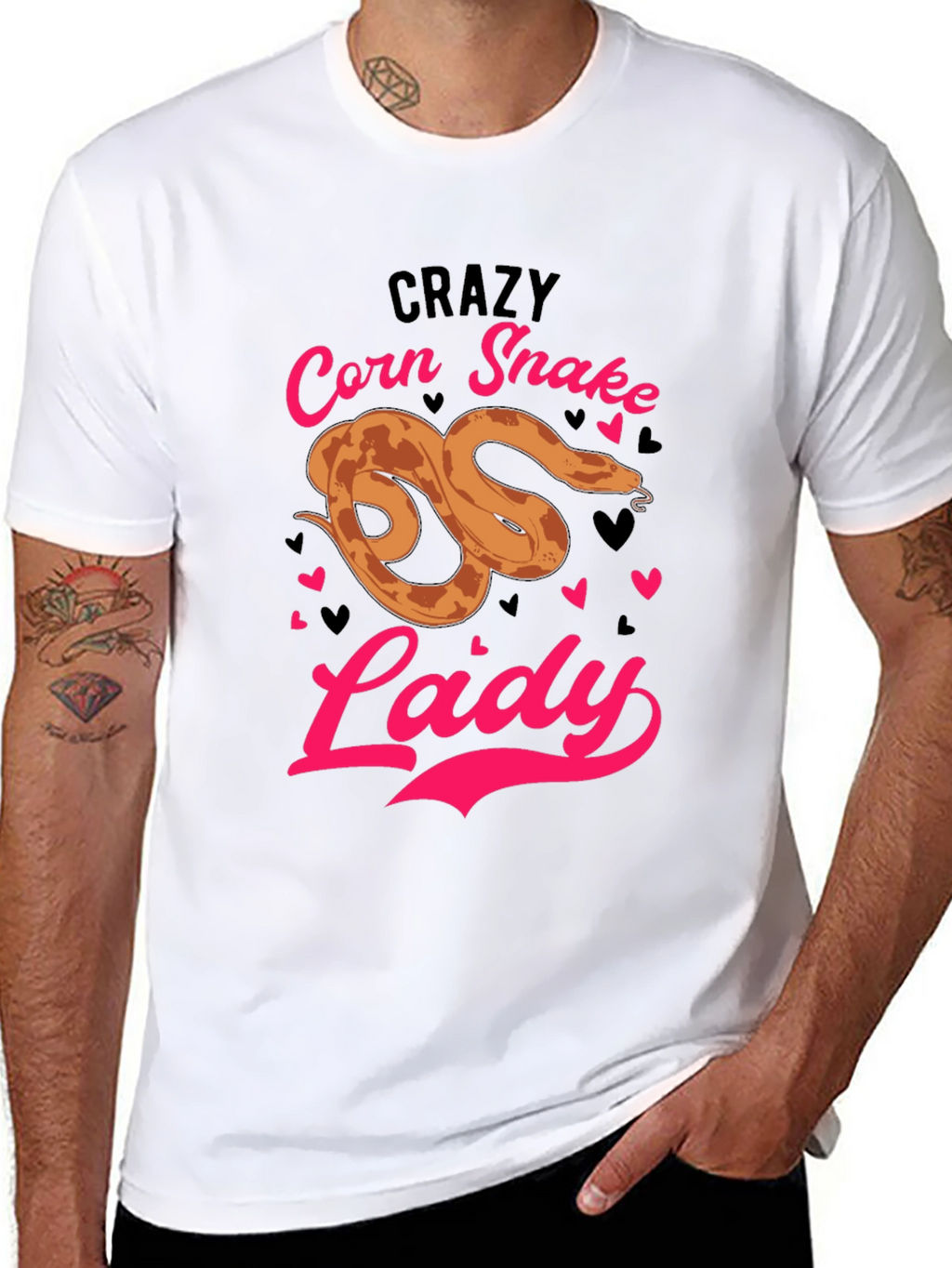 Crazy Corn Snake Lady T-Shirt