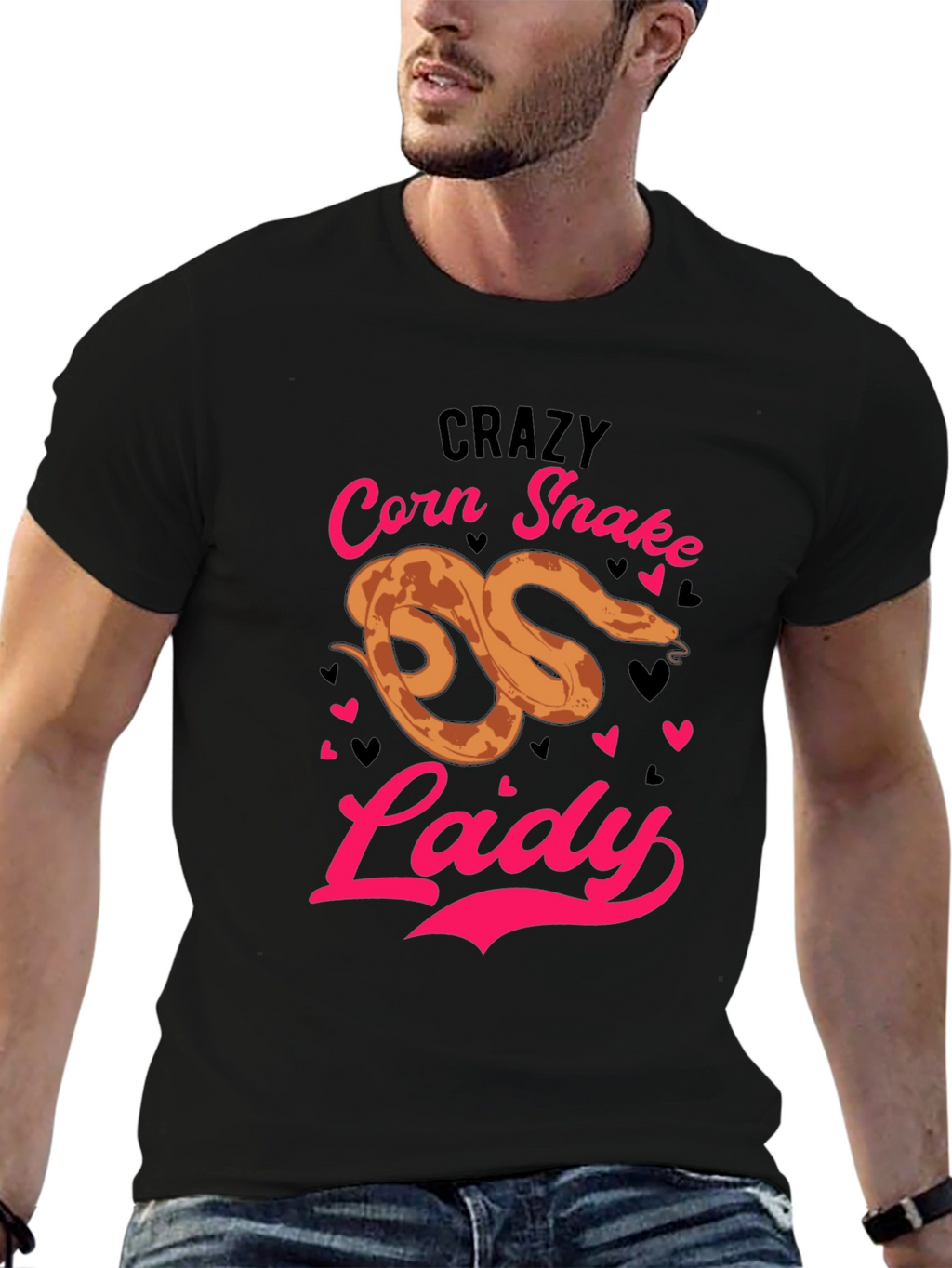Crazy Corn Snake Lady T-Shirt