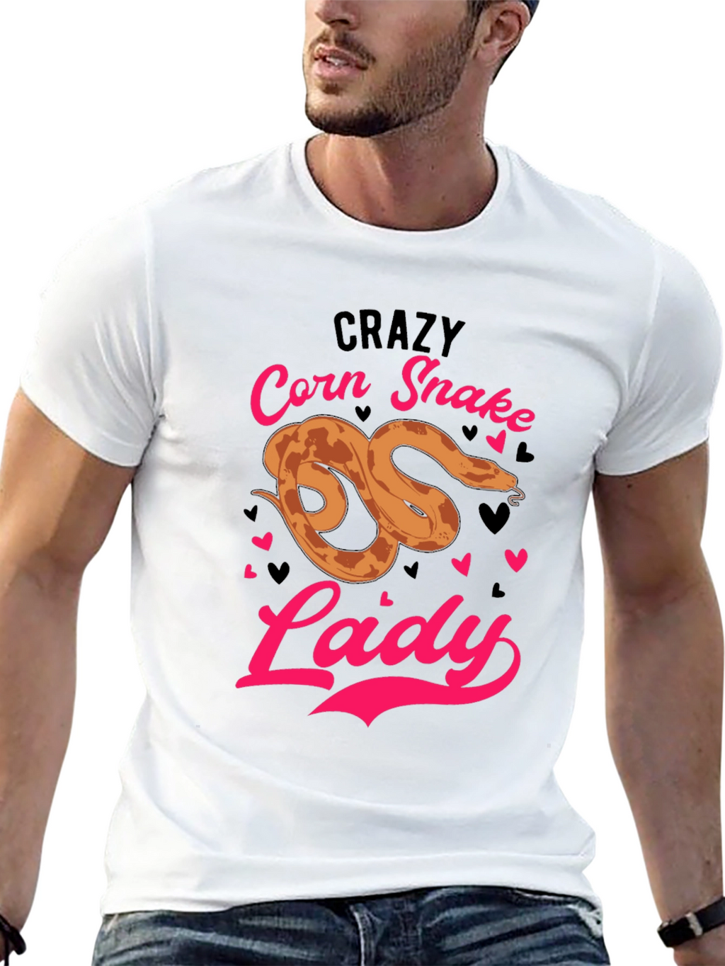 Crazy Corn Snake Lady T-Shirt