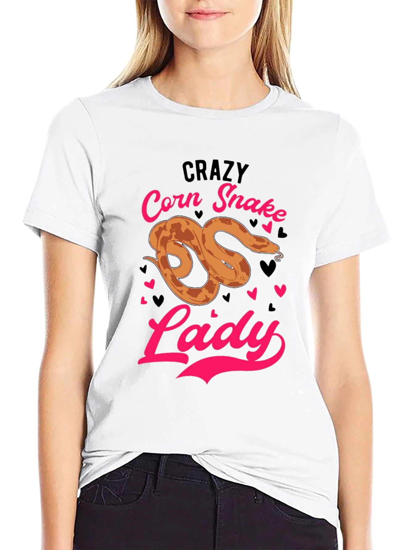 Crazy Corn Snake Lady T-Shirt
