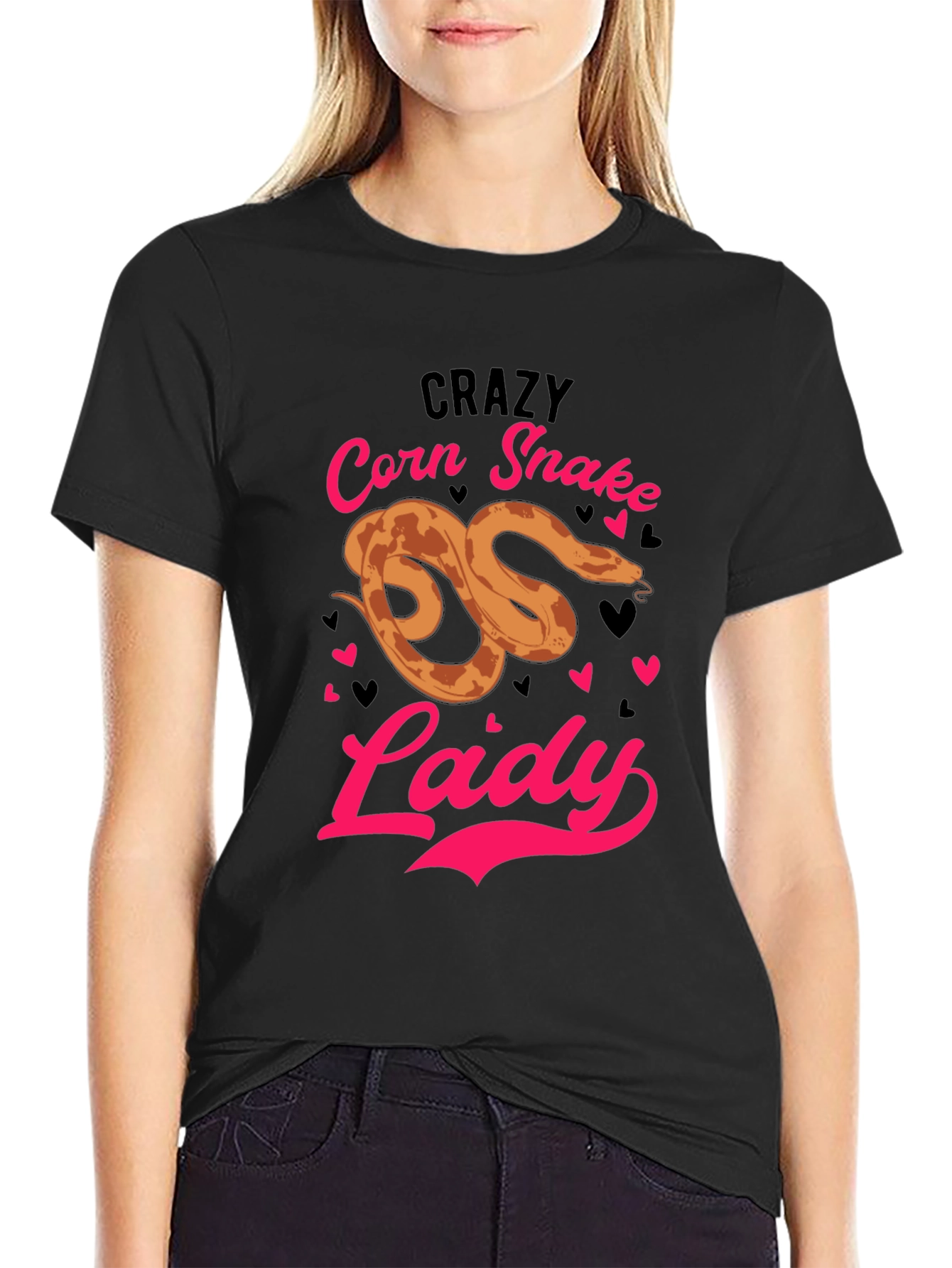 Crazy Corn Snake Lady T-Shirt