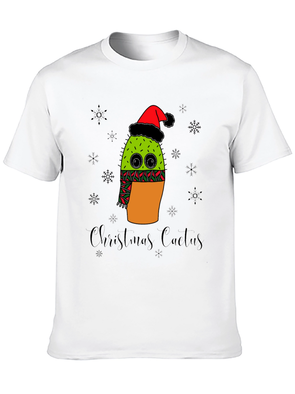 Christmas Cactus T-Shirt - Holiday Graphic Tee
