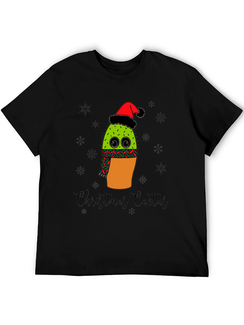 Christmas Cactus T-Shirt - Holiday Graphic Tee