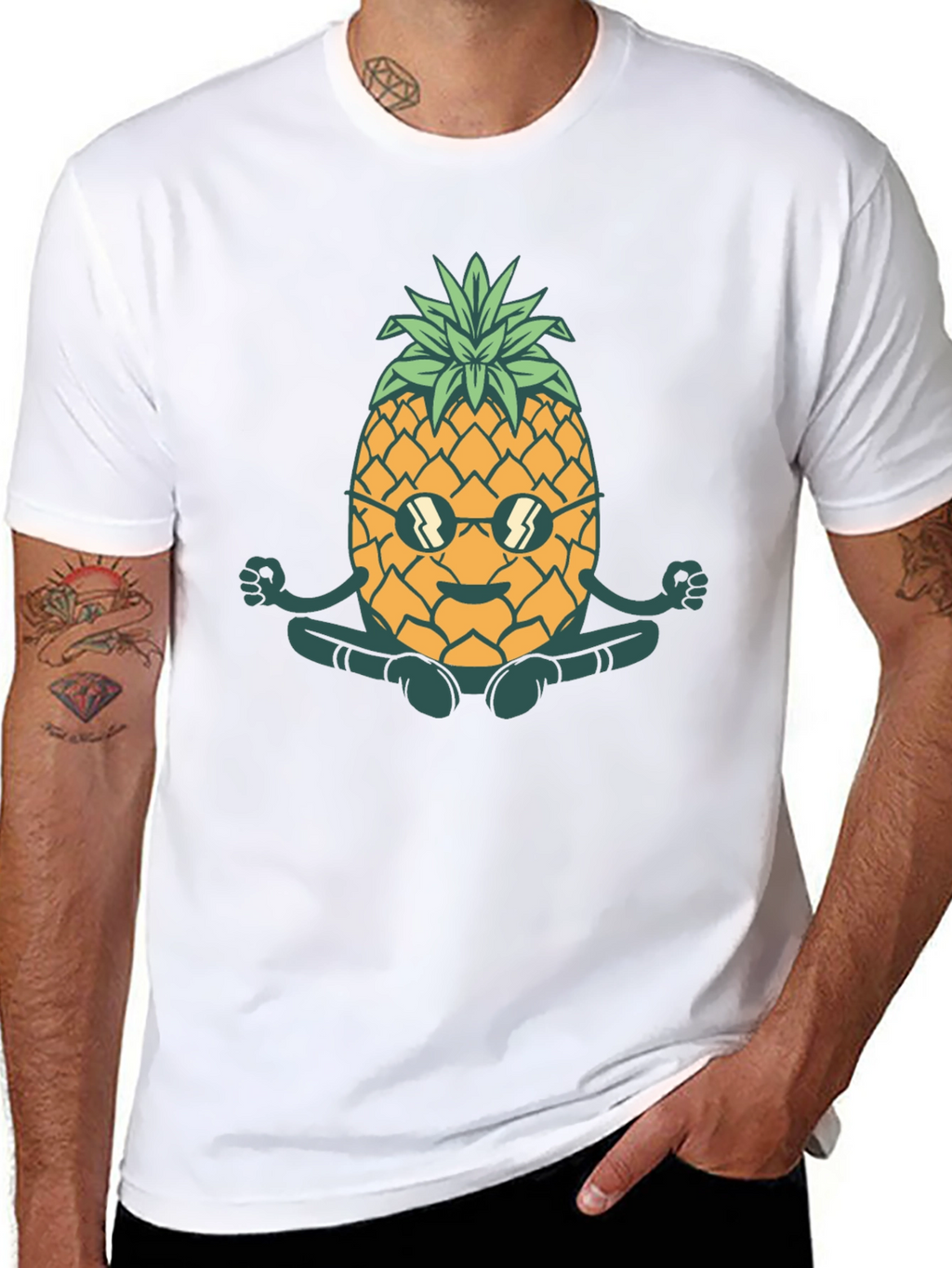 Zen Pineapple T-Shirt - Cool & Comfortable