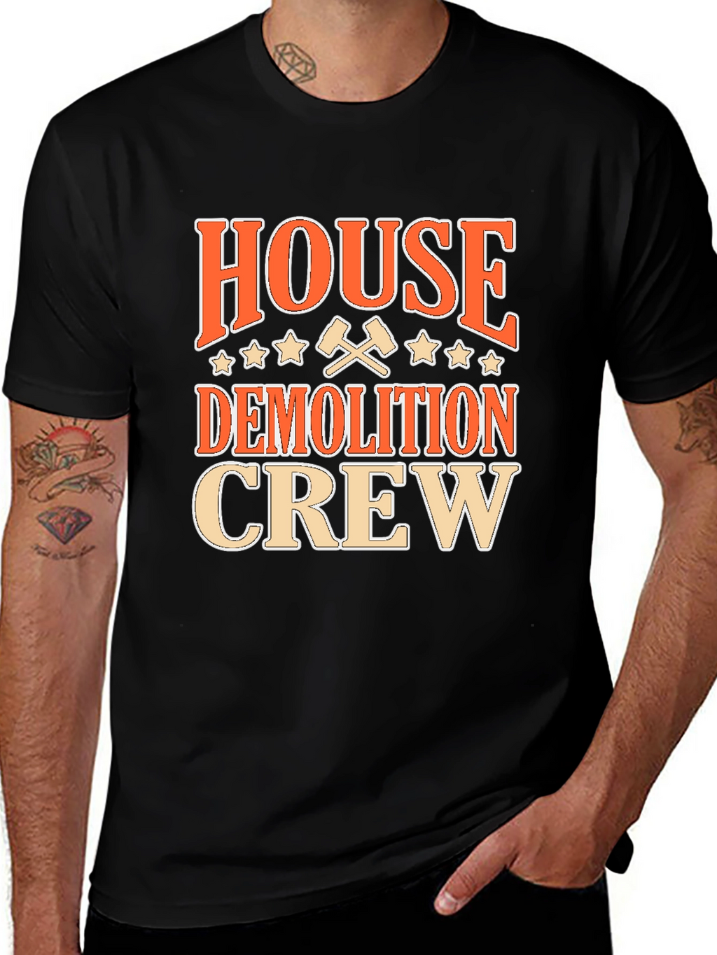 House Demolition Crew Graphic T-Shirt