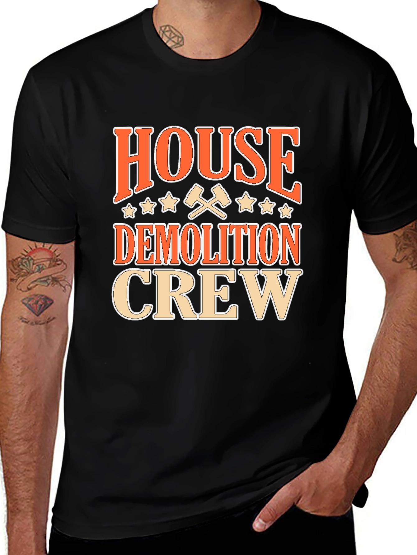 House Demolition Crew Graphic T-Shirt