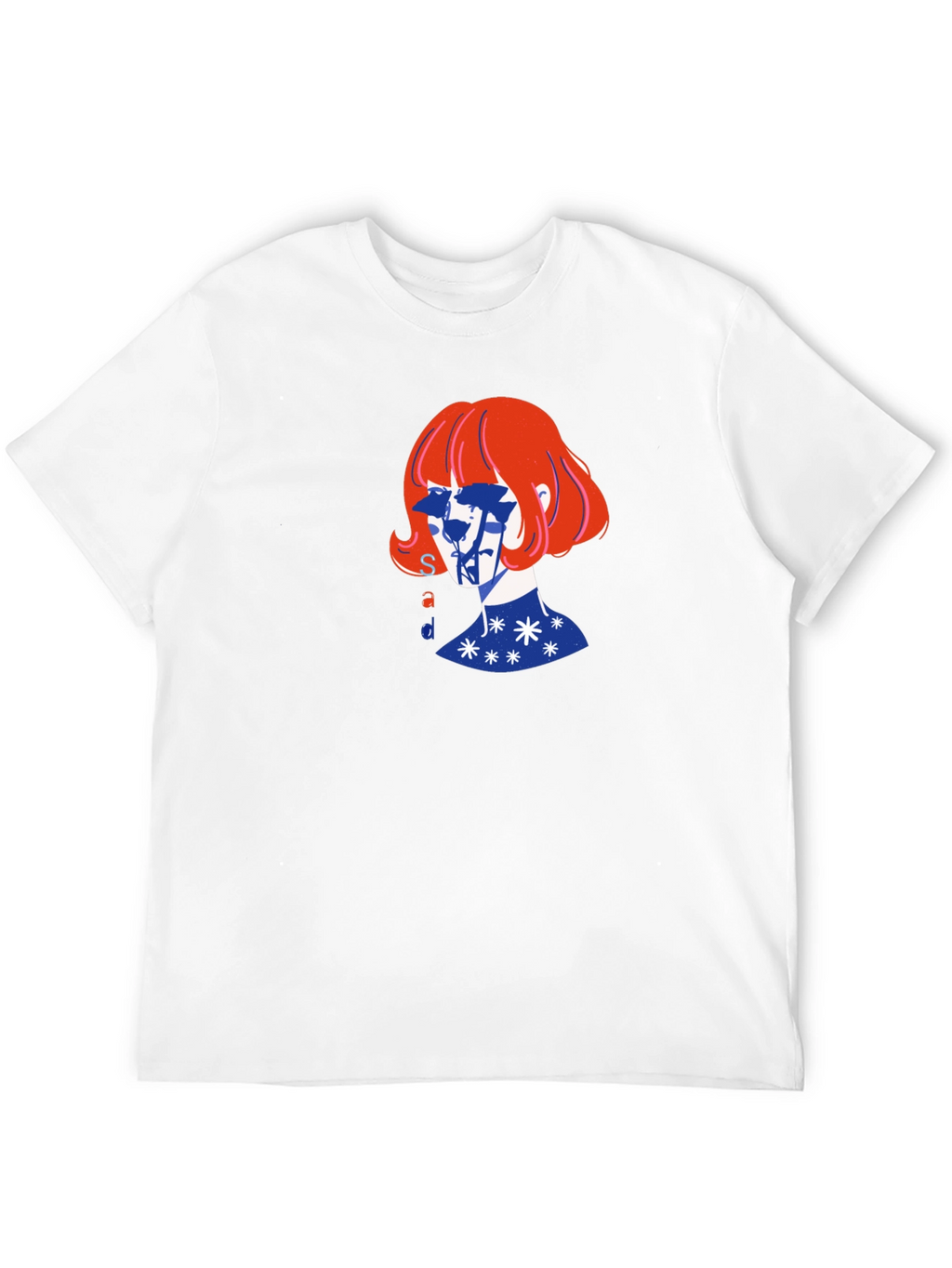 Artistic Graphic Print Black T-Shirt