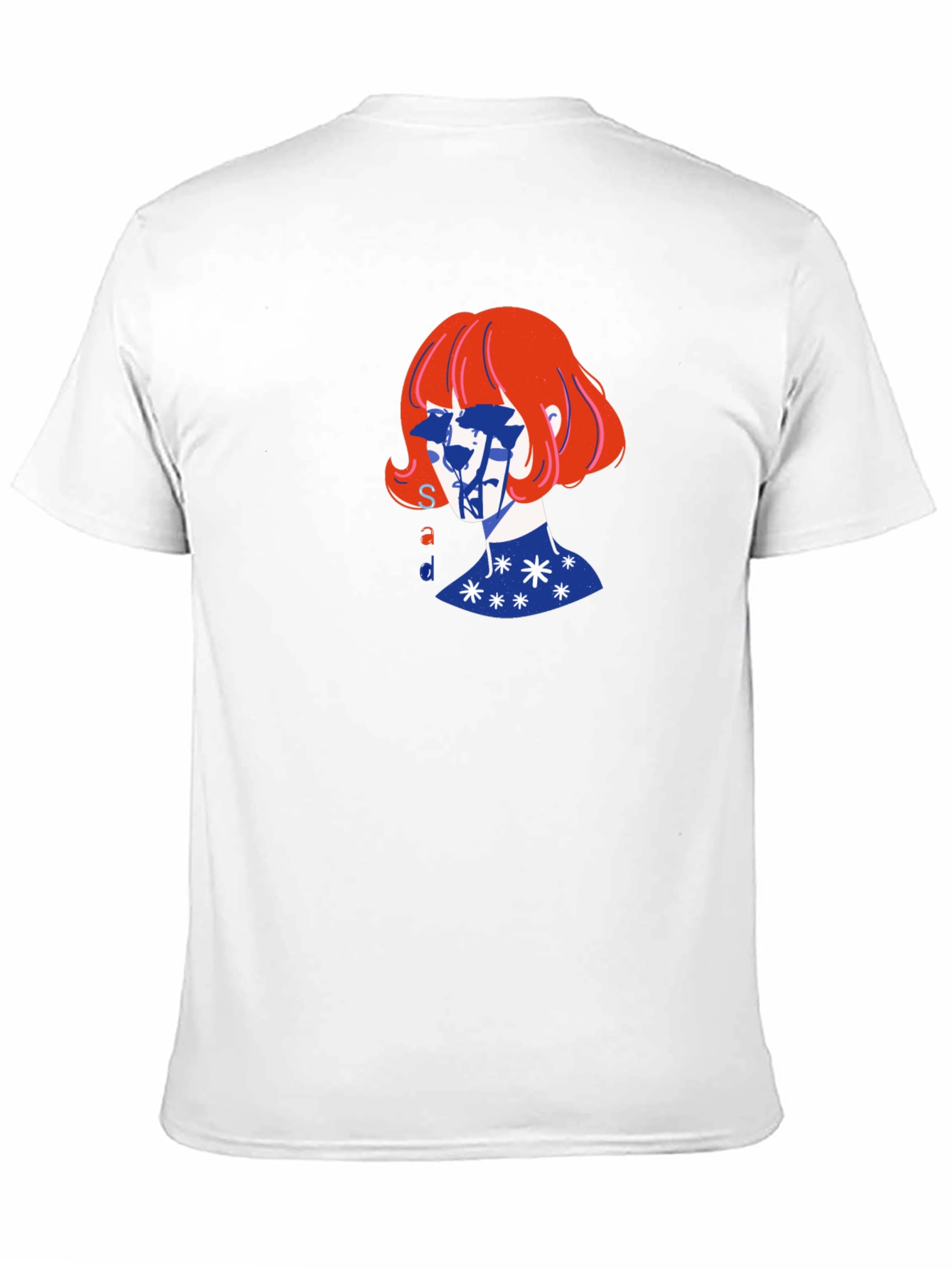 Artistic Graphic Print Black T-Shirt