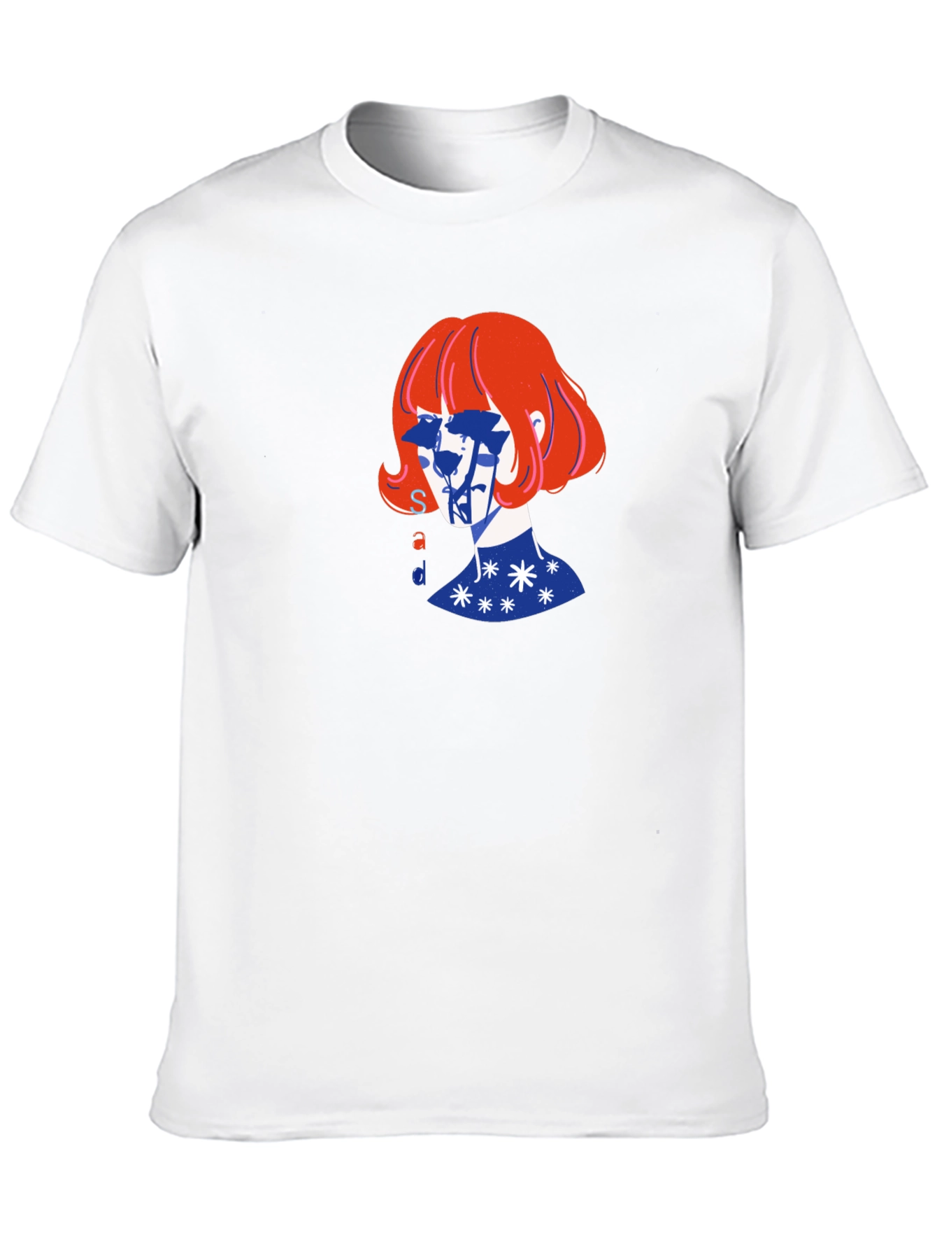 Artistic Graphic Print Black T-Shirt