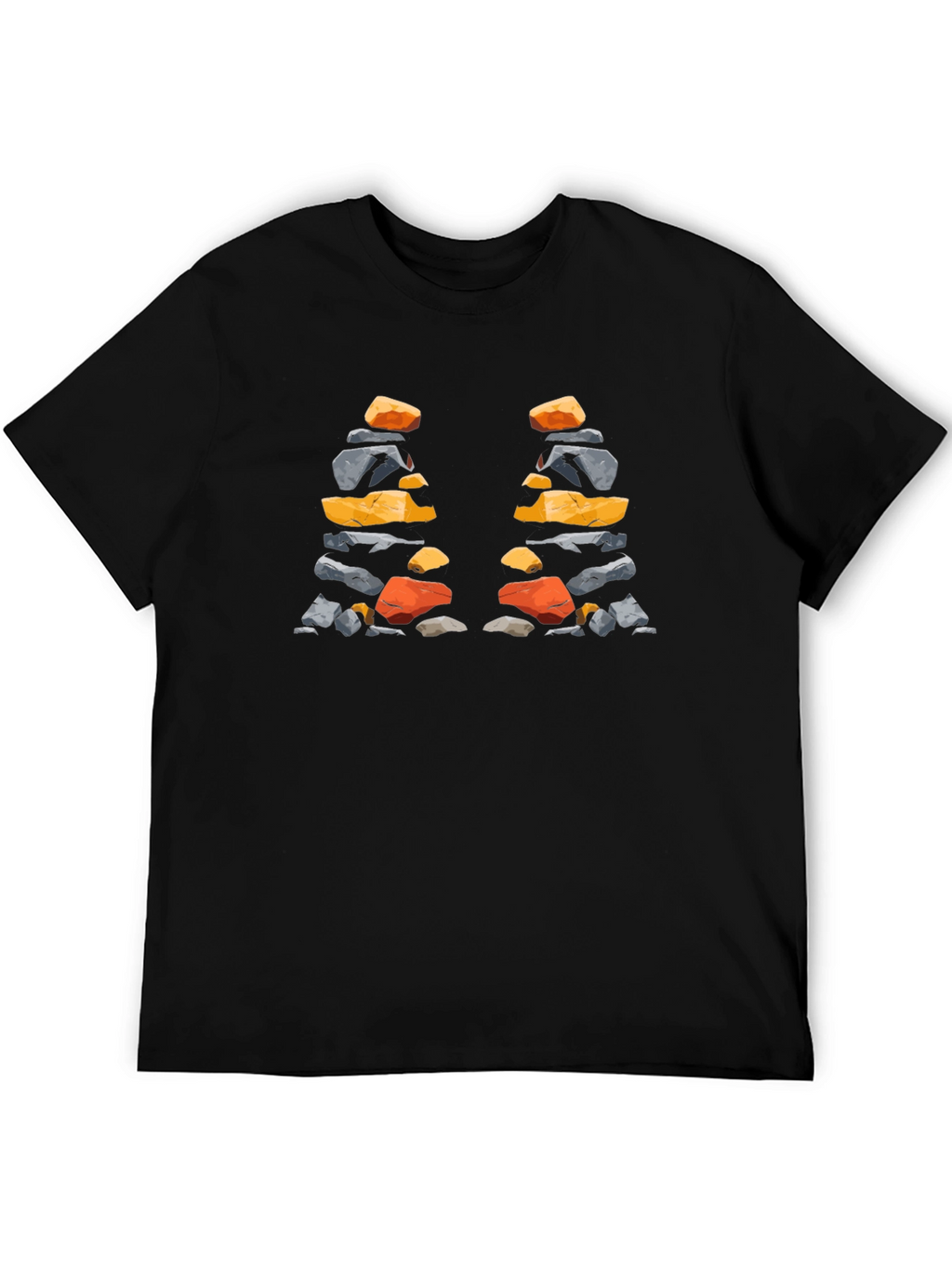 Stacked Stones T-Shirt - Artistic Nature Design
