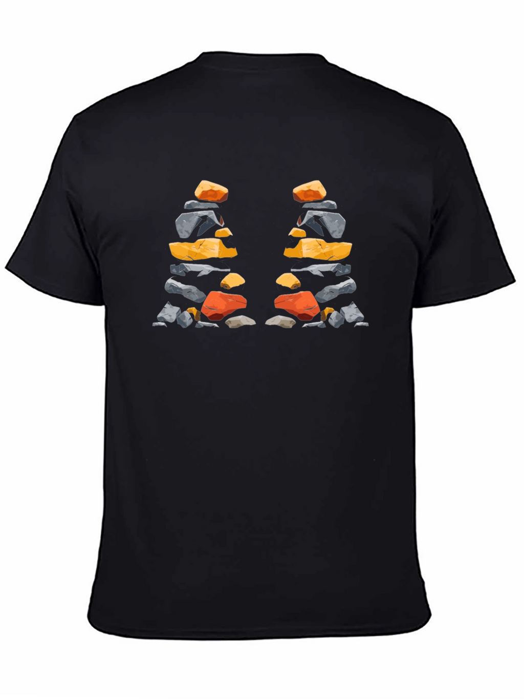 Stacked Stones T-Shirt - Artistic Nature Design