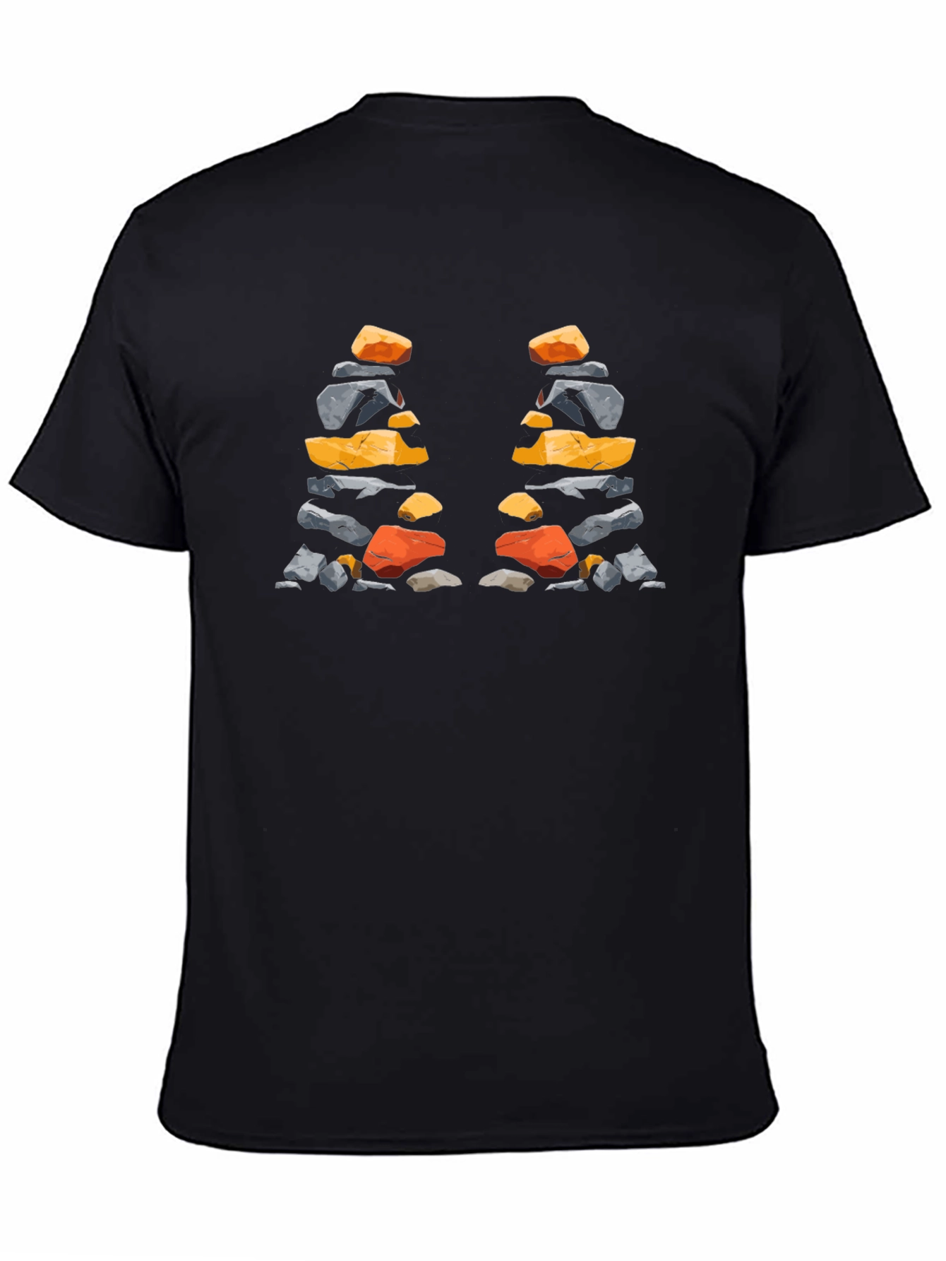 Stacked Stones T-Shirt - Artistic Nature Design