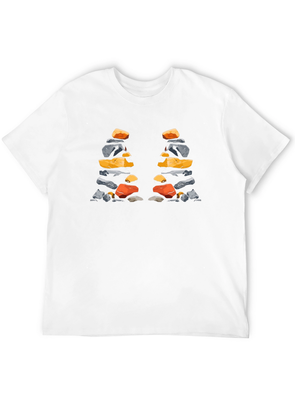 Stacked Stones T-Shirt - Artistic Nature Design