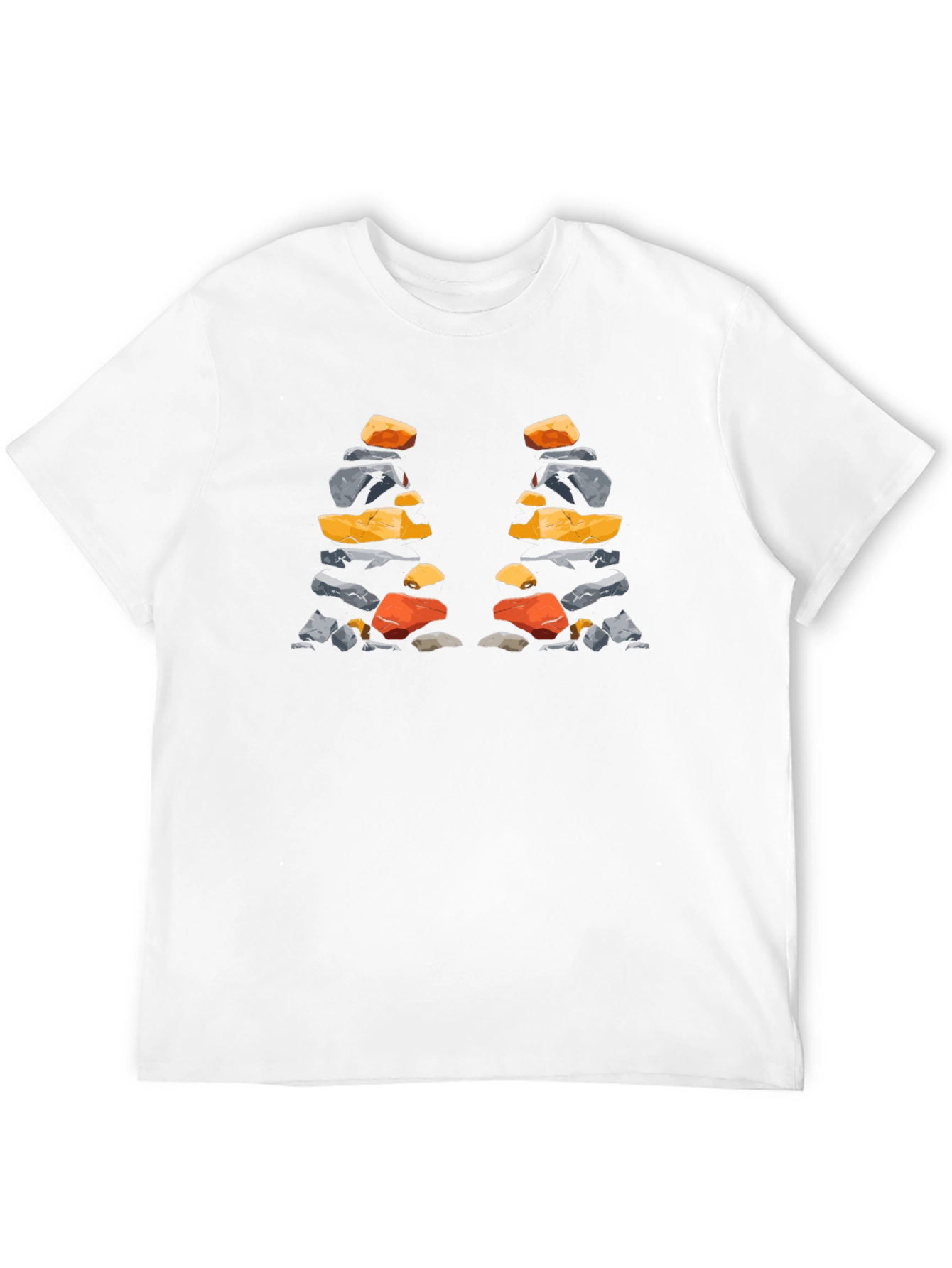 Stacked Stones T-Shirt - Artistic Nature Design