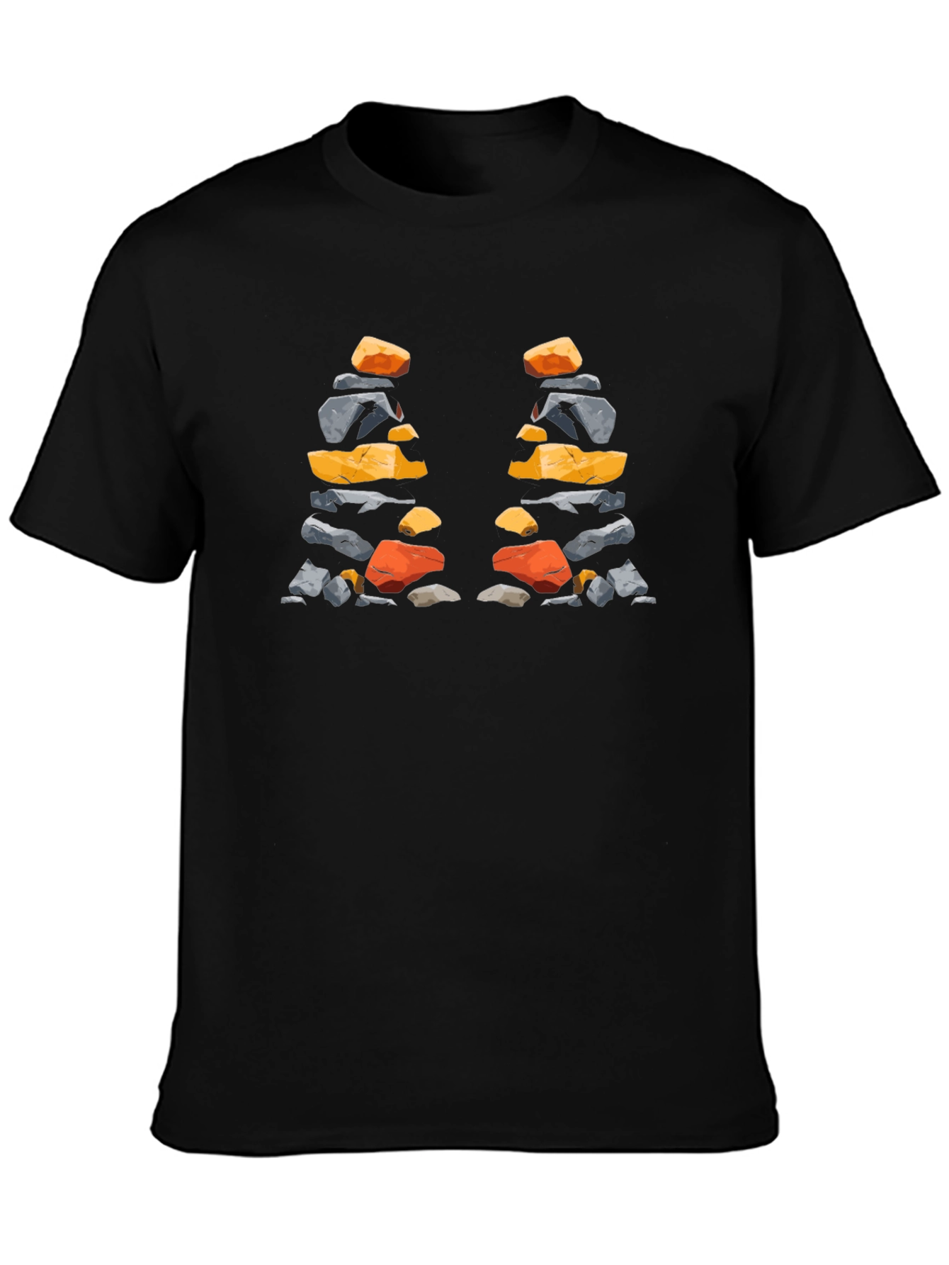Stacked Stones T-Shirt - Artistic Nature Design
