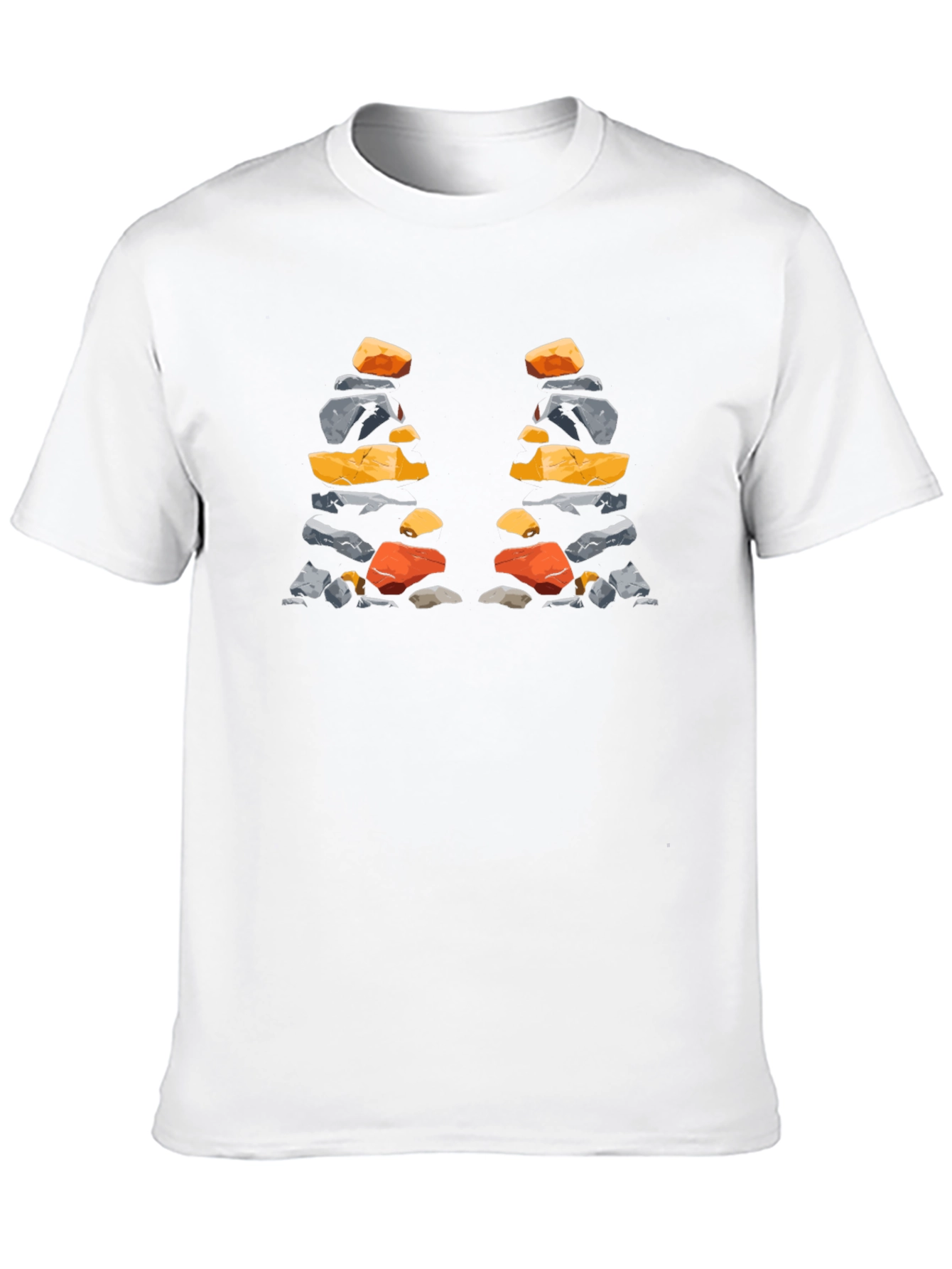 Stacked Stones T-Shirt - Artistic Nature Design