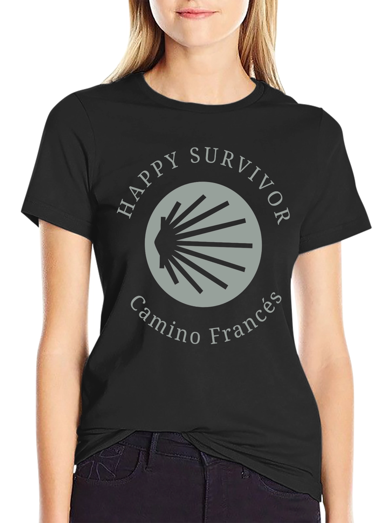 Camino Frances T-Shirt - Happy Survivor Pilgrim Tee
