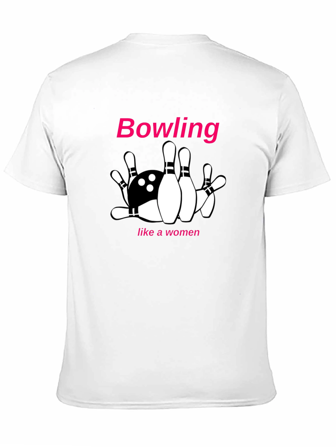 Bowling Like A Woman Graphic Tee