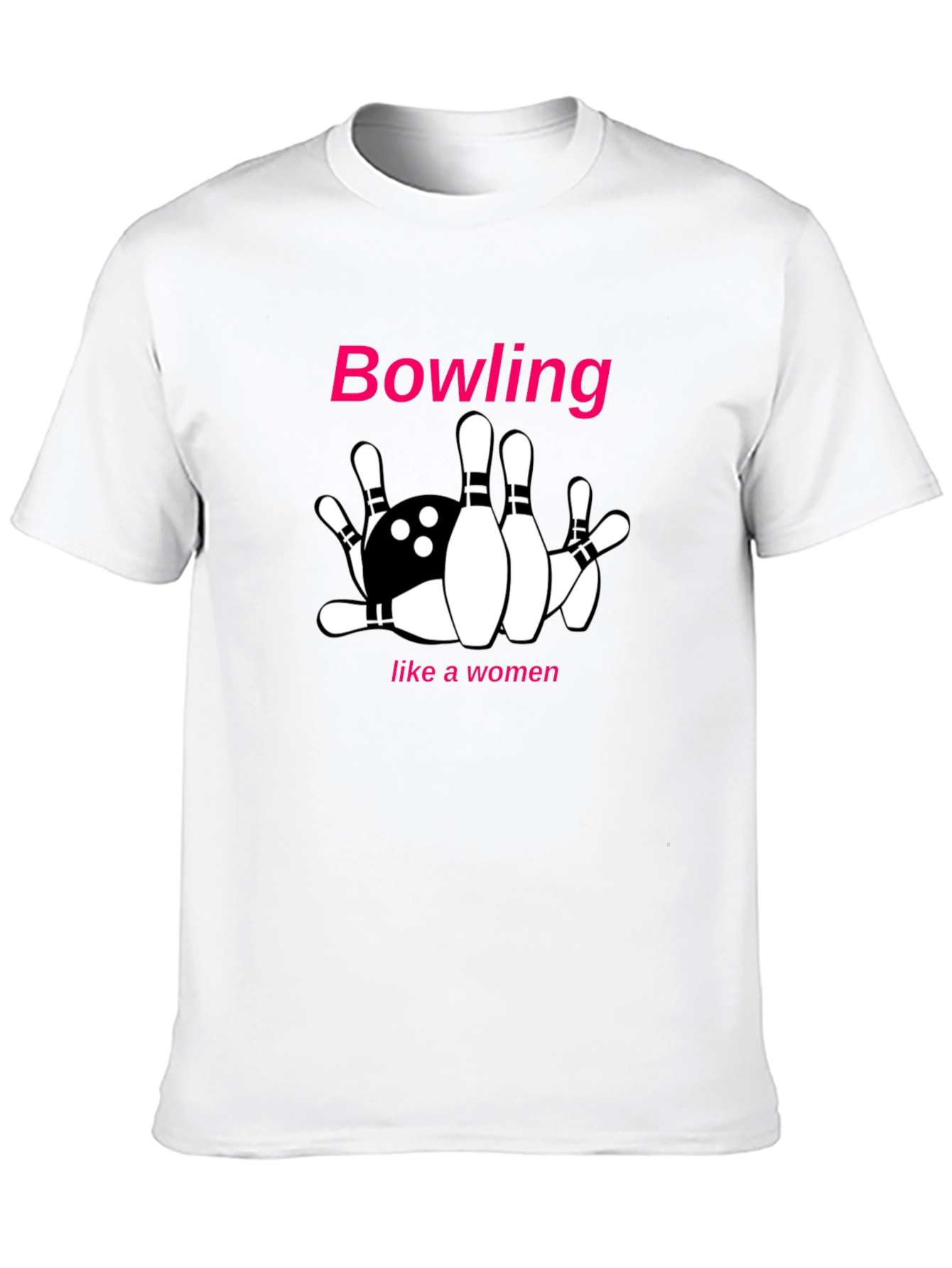 Bowling Like A Woman Graphic Tee