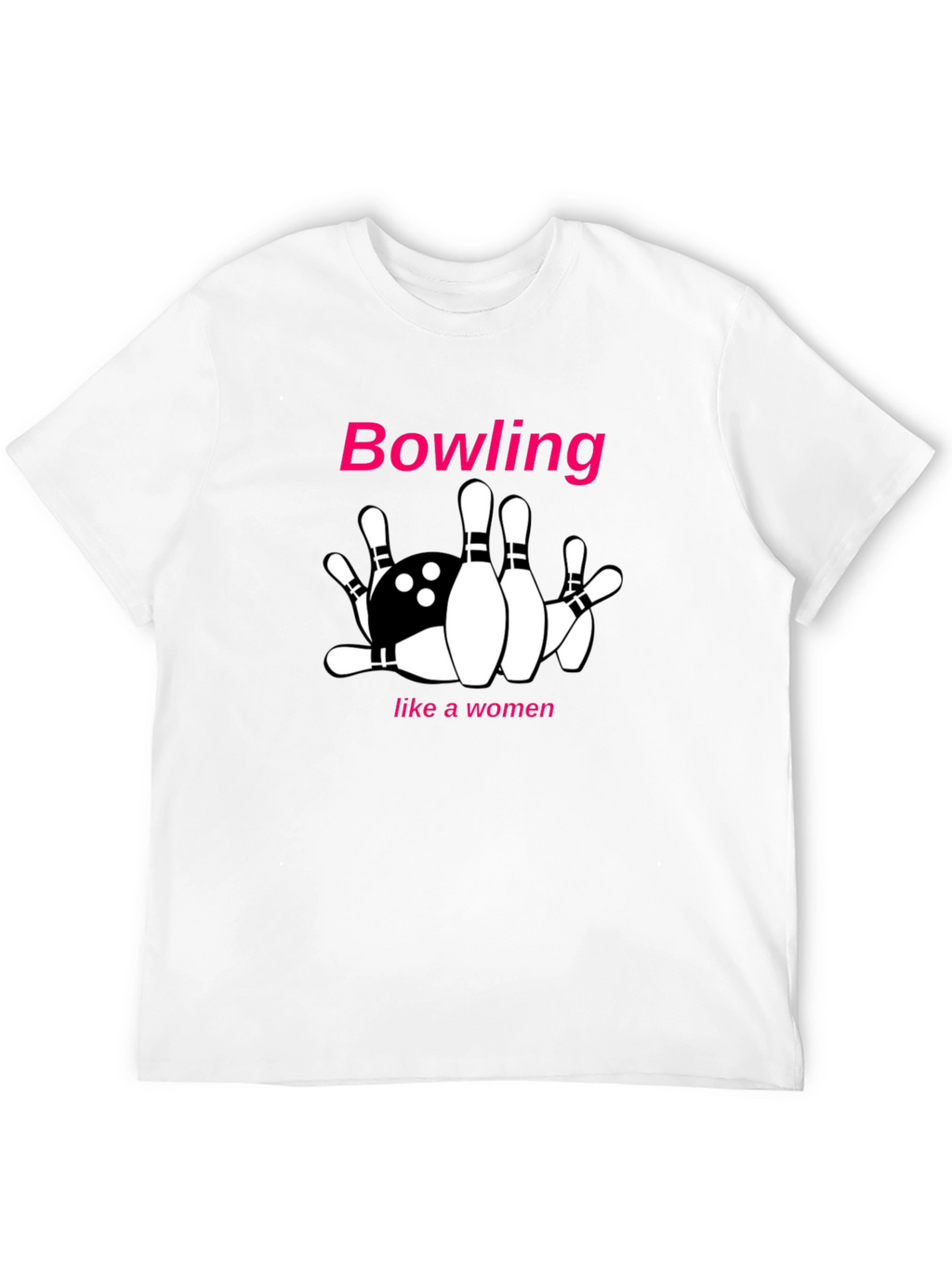 Bowling Like A Woman Graphic Tee