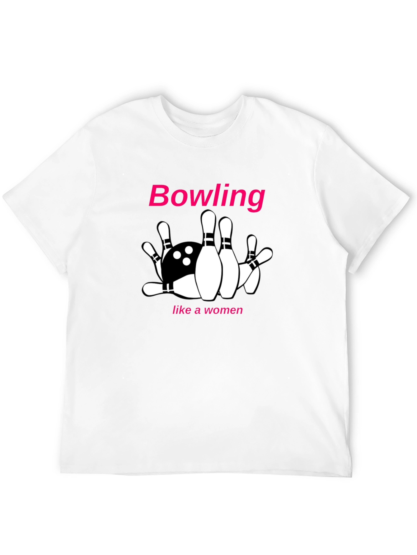 Bowling Like A Woman Graphic Tee