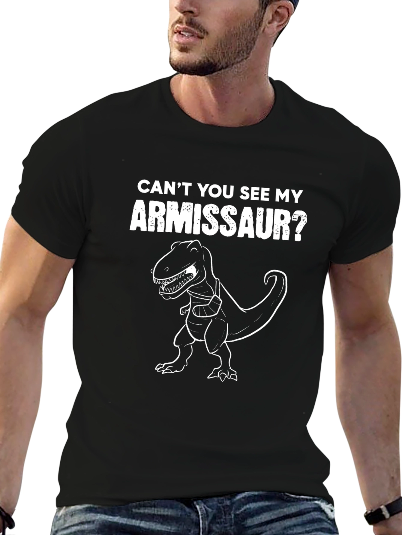 Funny Armissaur T-Rex Graphic Novelty Tee