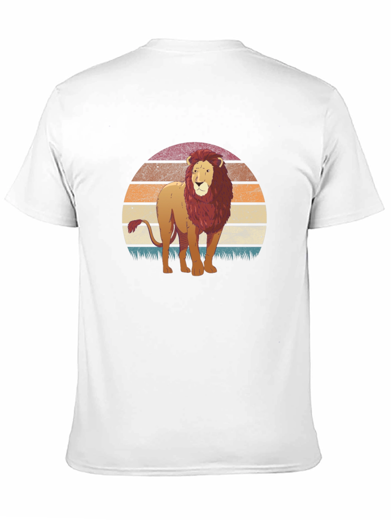 Lion Sunset Graphic T-Shirt