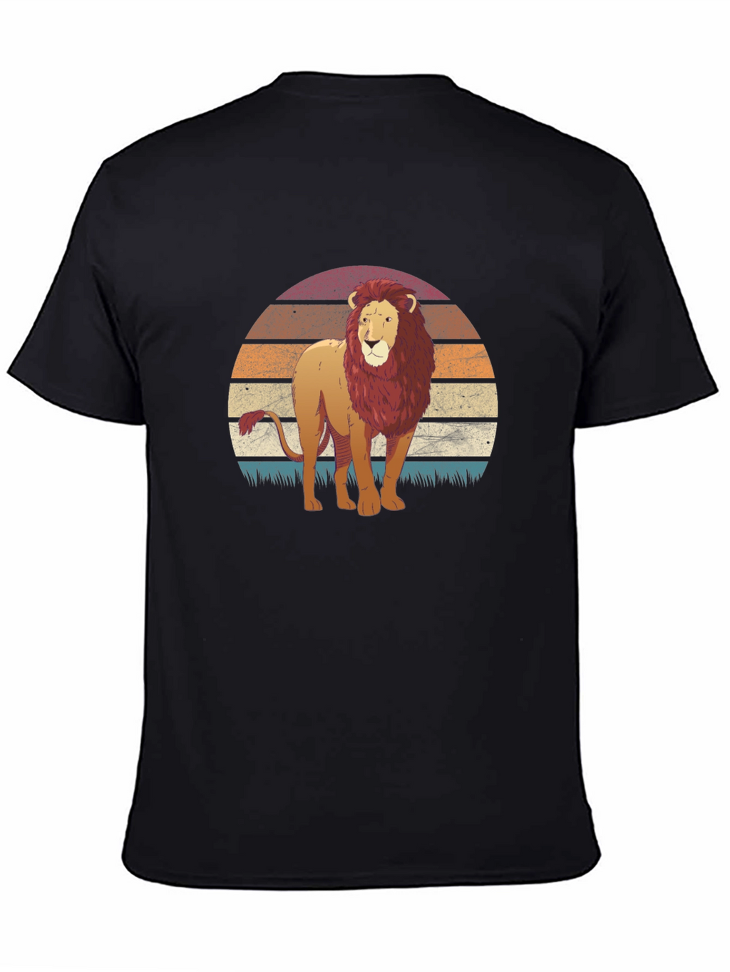 Lion Sunset Graphic T-Shirt