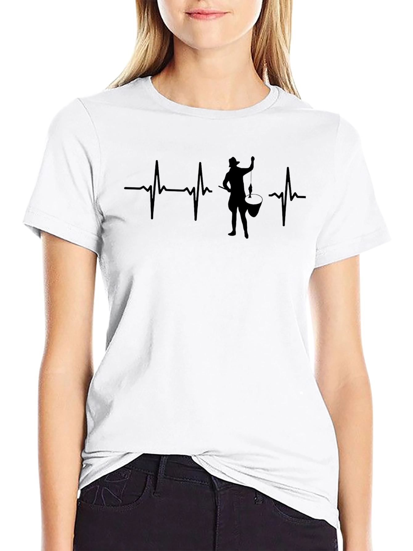 Fishing Heartbeat T-Shirt