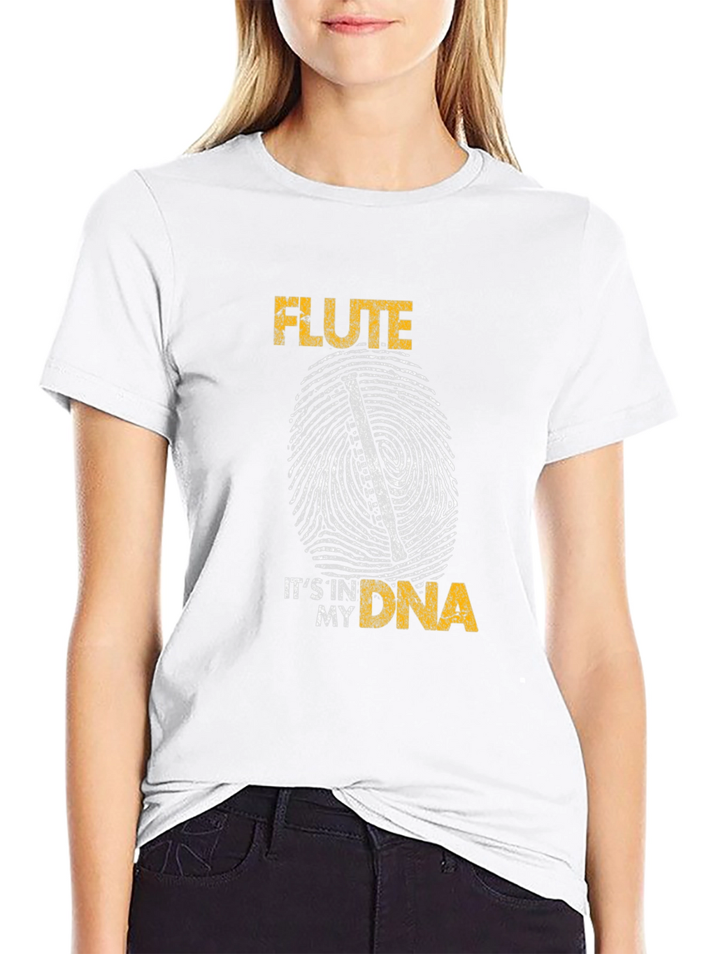 Flute DNA Graphic Tee - Musicians Gift