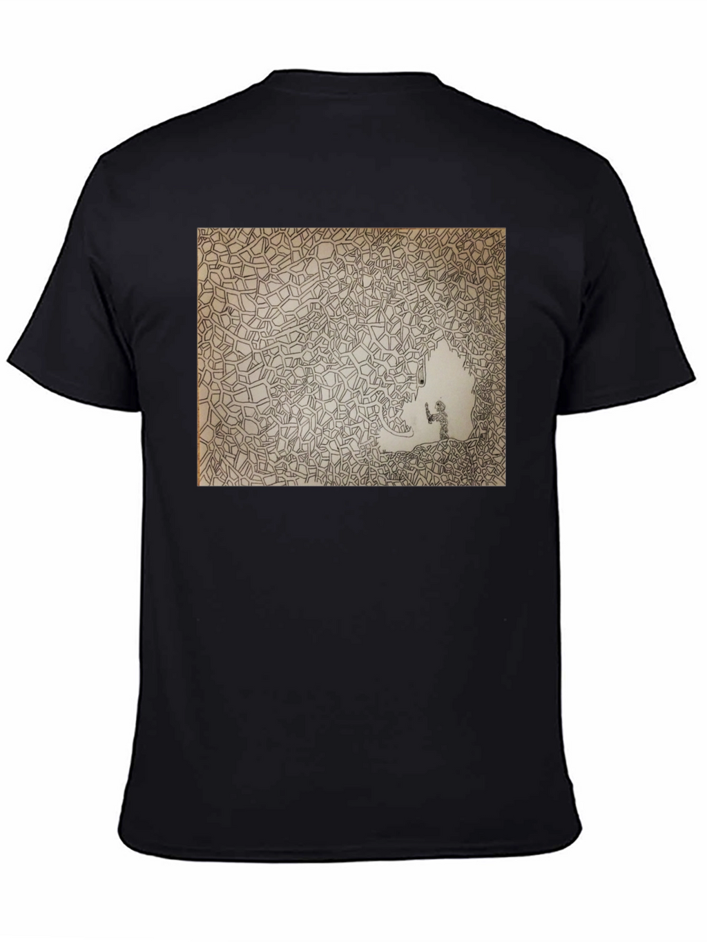 Abstract Art Black T-Shirt
