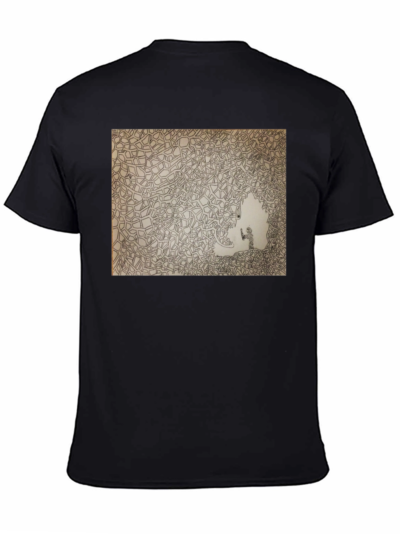 Abstract Art Black T-Shirt