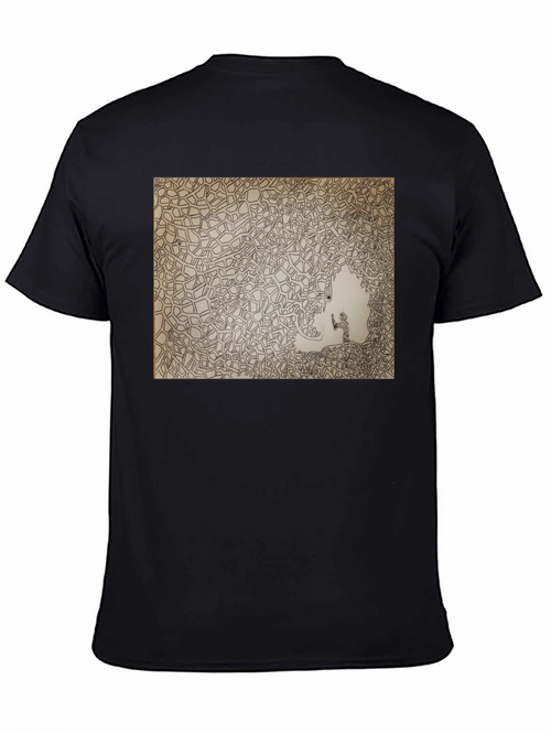 Abstract Art Black T-Shirt