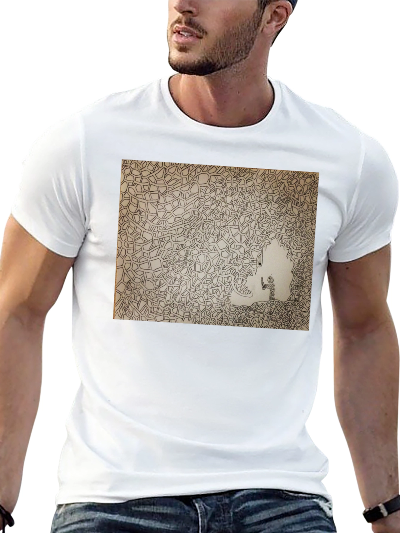 Abstract Art Black T-Shirt