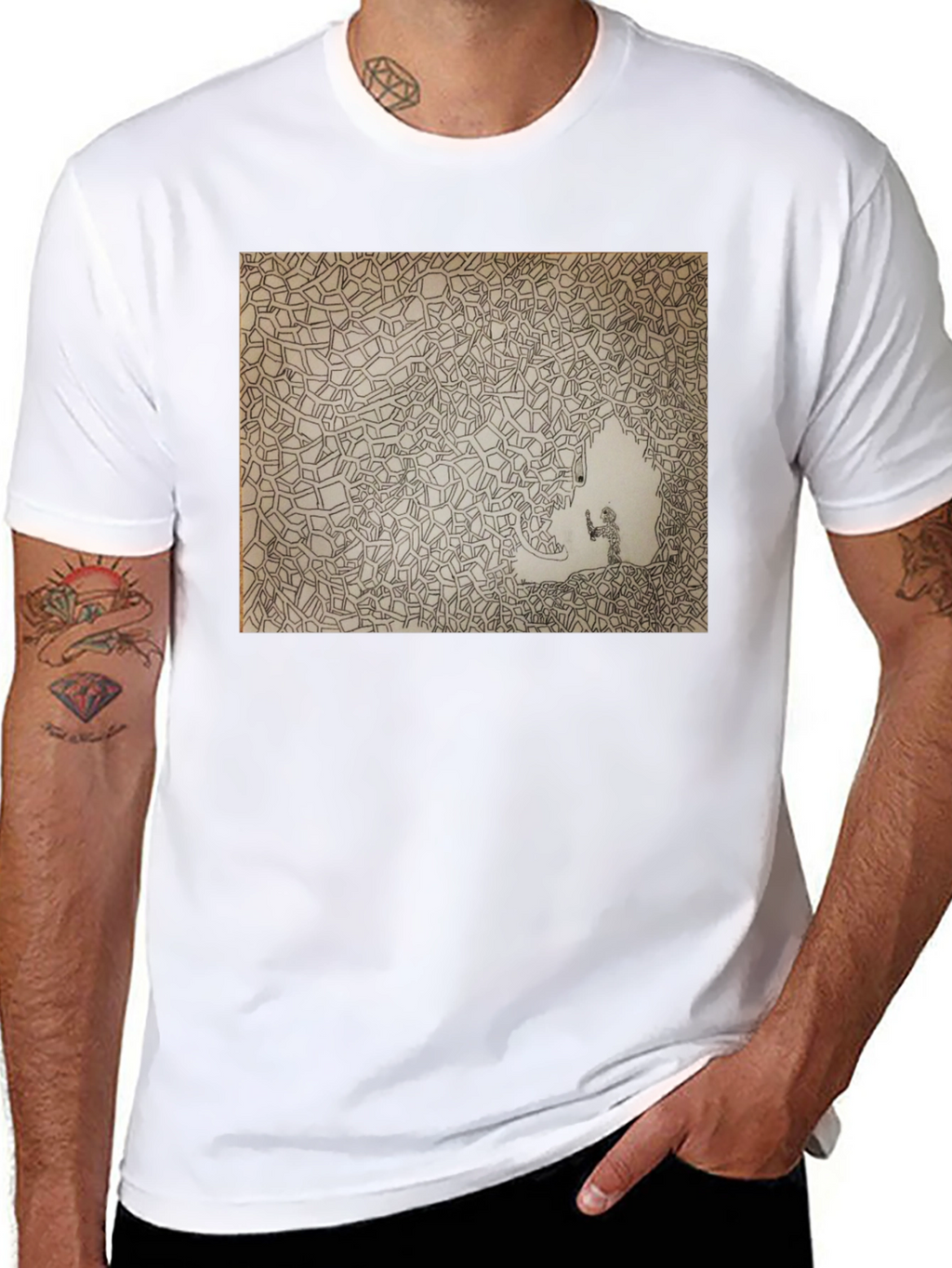 Abstract Art Black T-Shirt