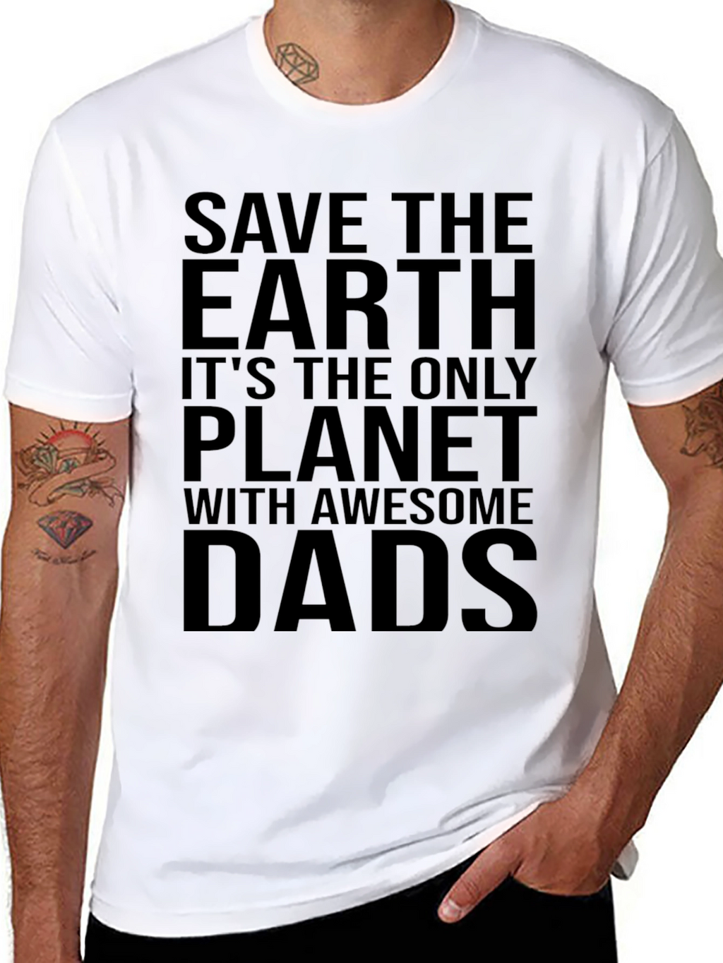Save the Earth Awesome Dads Tee