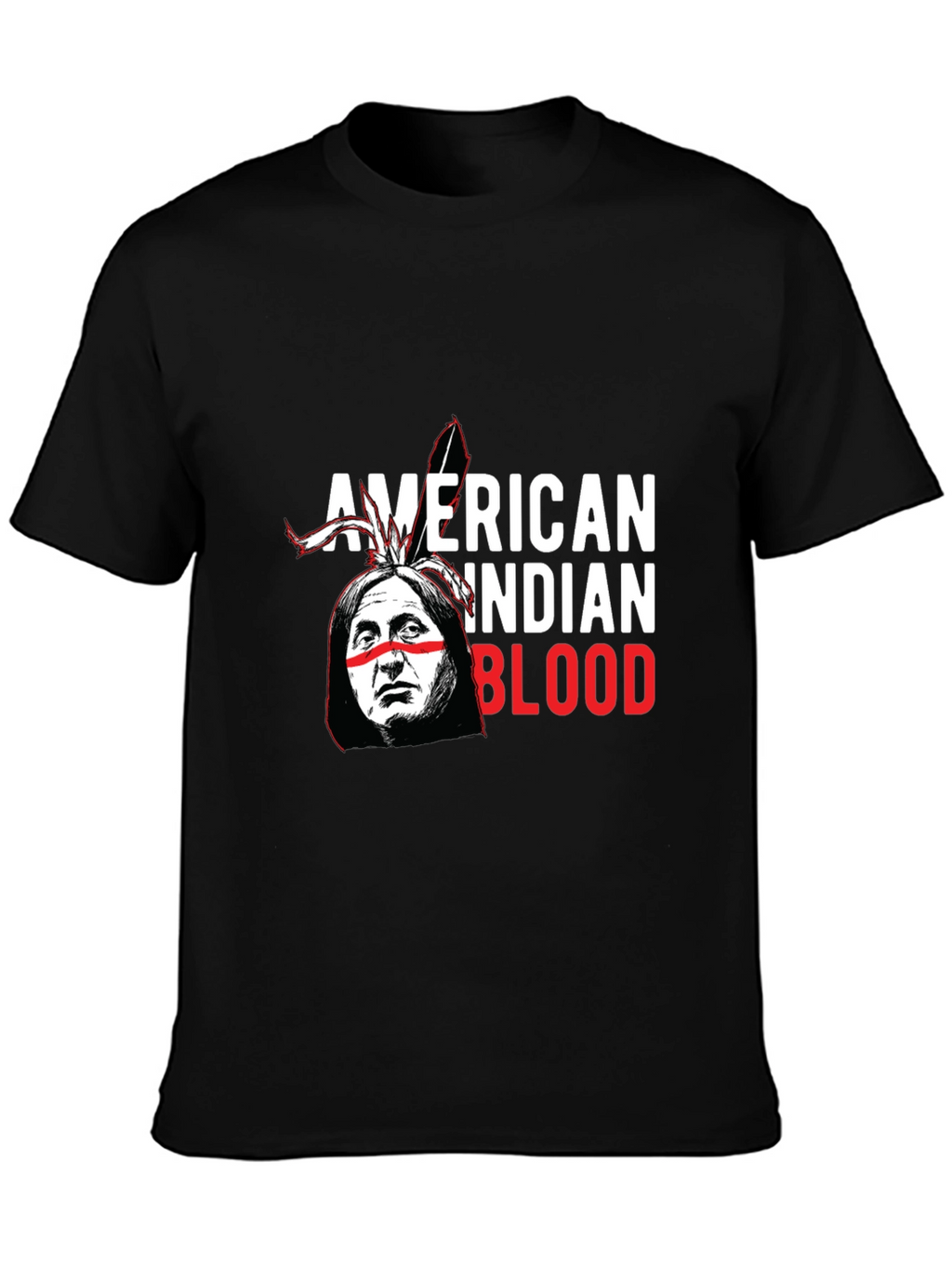 American Indian Blood Graphic T-Shirt