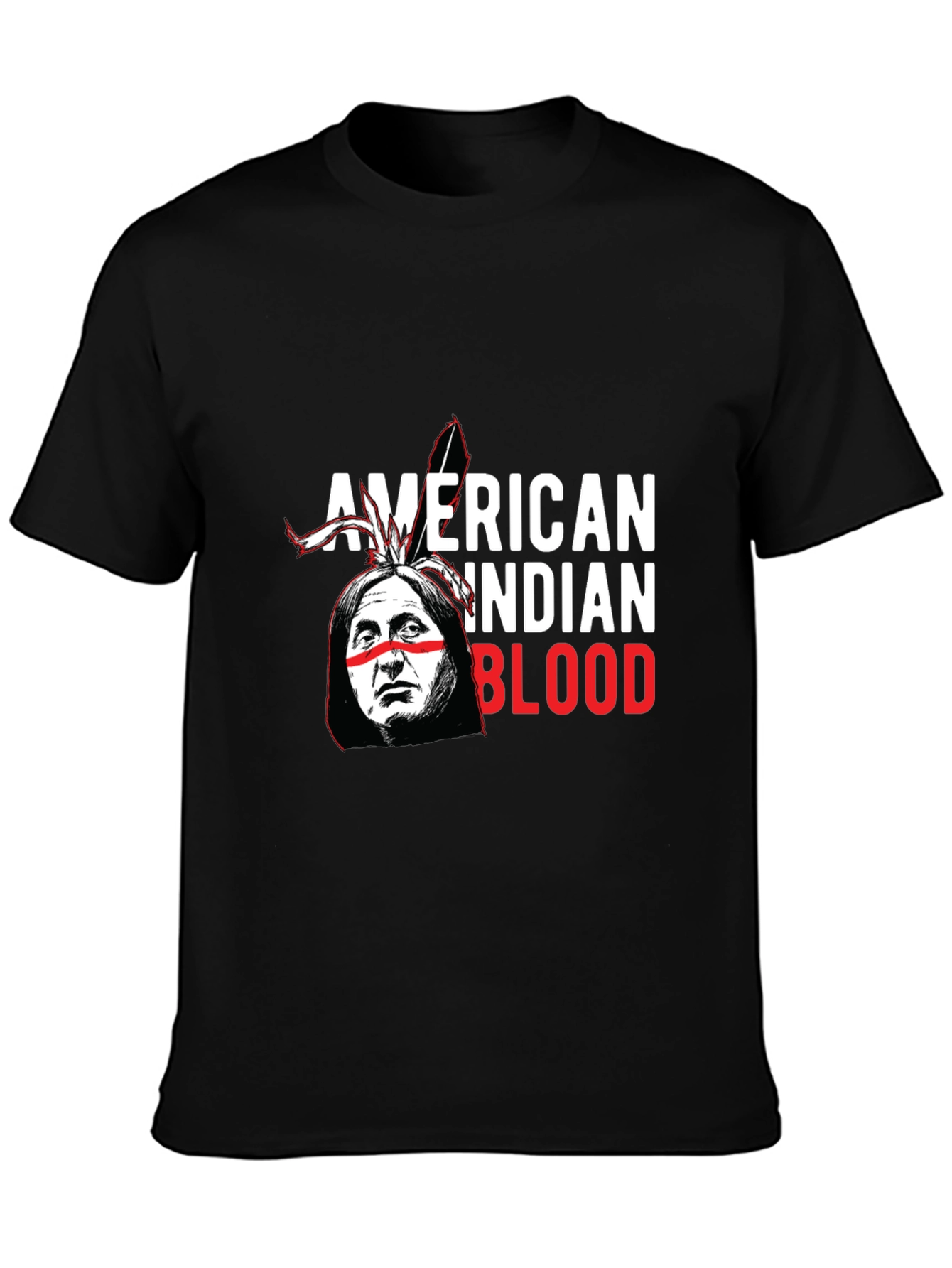 American Indian Blood Graphic T-Shirt