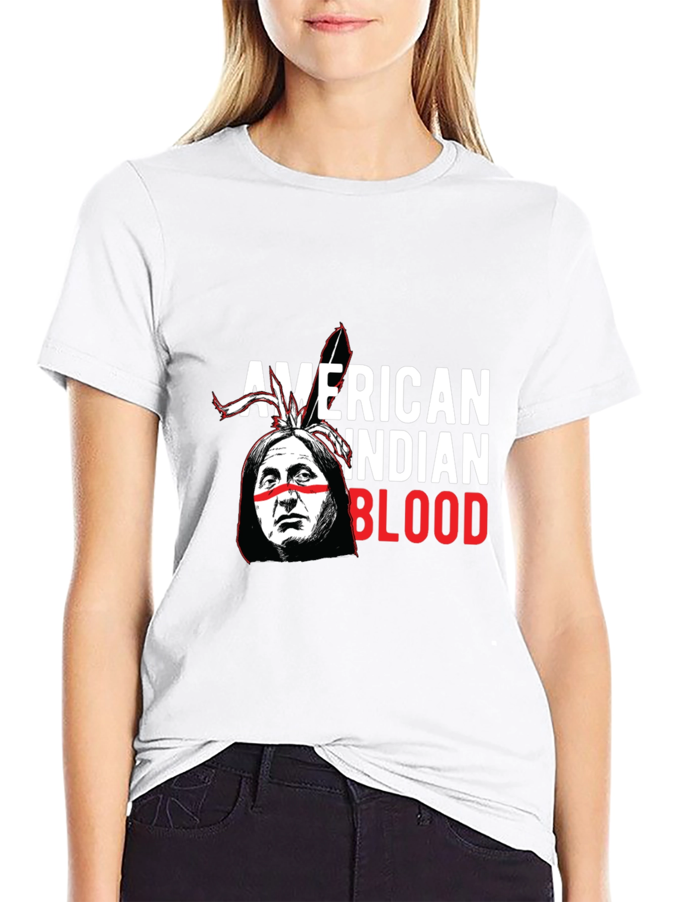 American Indian Blood Graphic T-Shirt