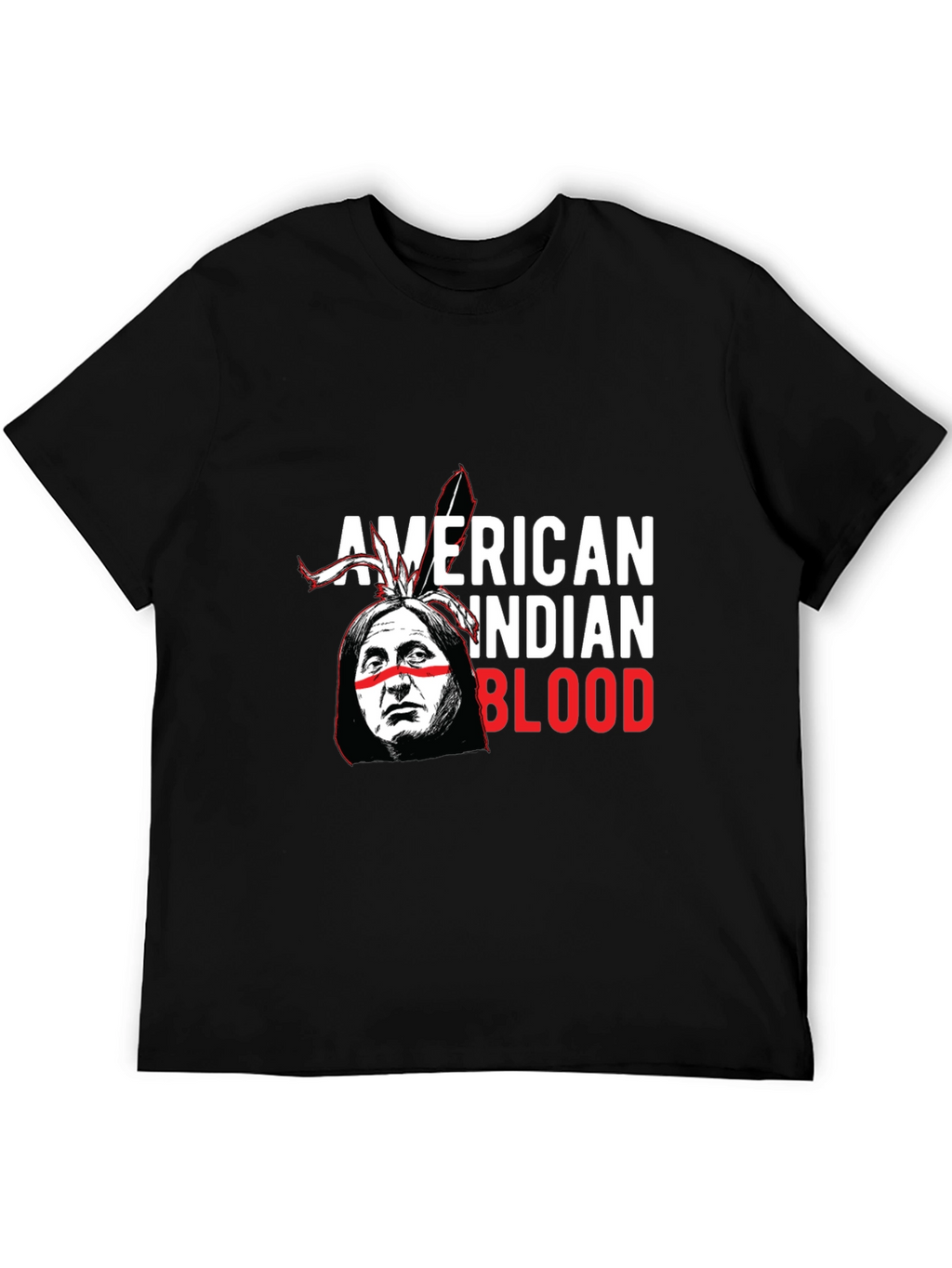 American Indian Blood Graphic T-Shirt