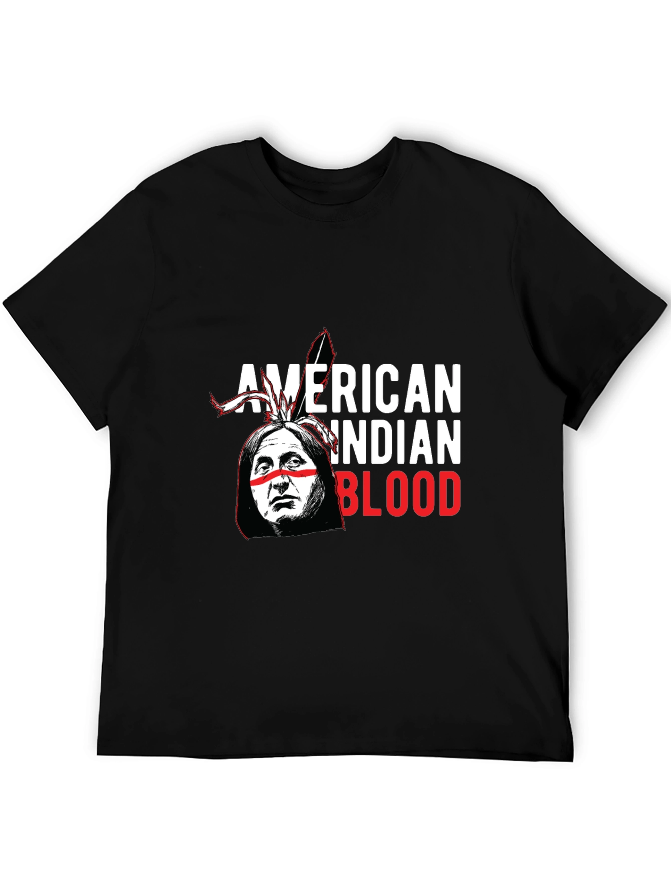 American Indian Blood Graphic T-Shirt
