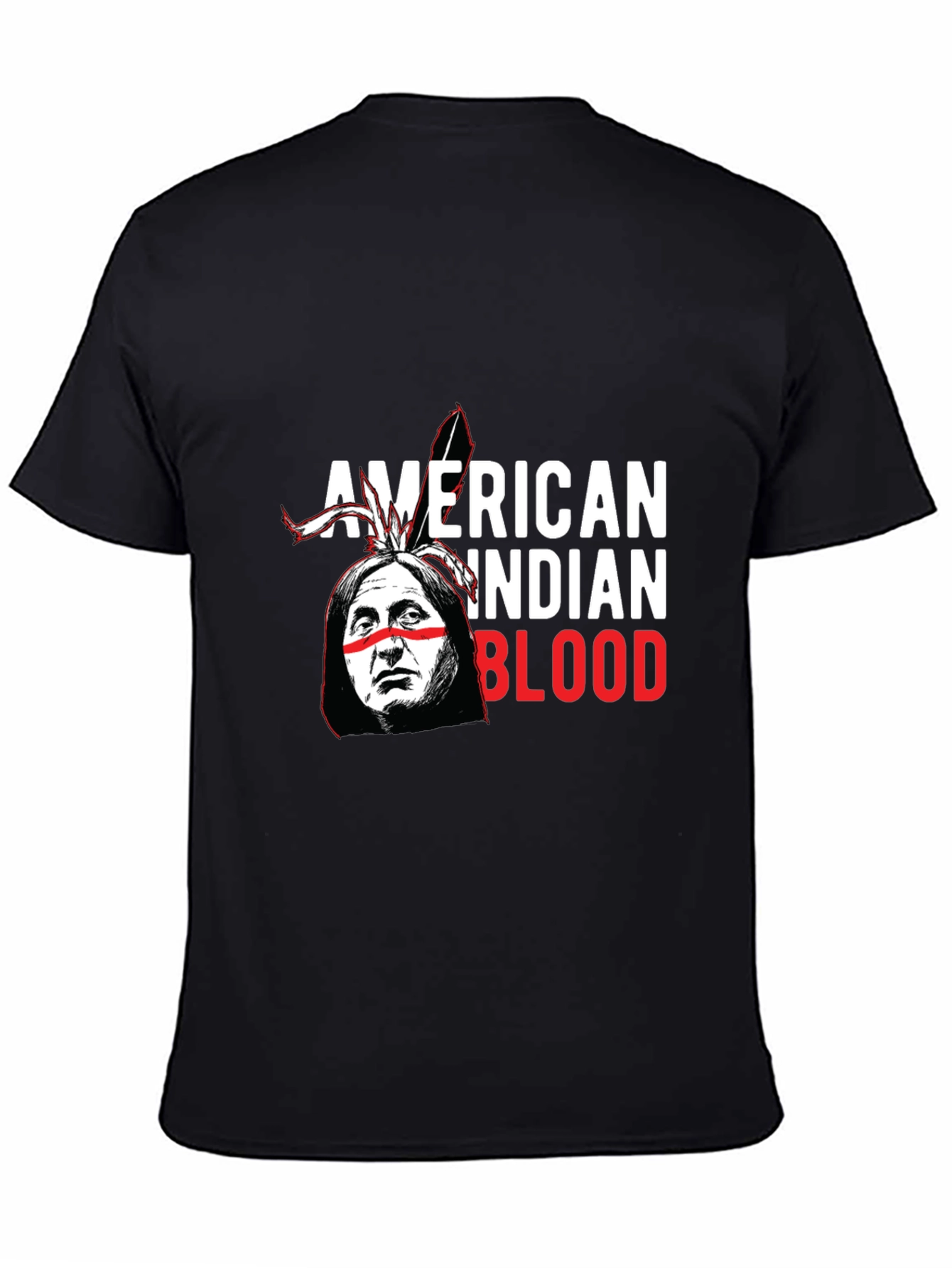 American Indian Blood Graphic T-Shirt