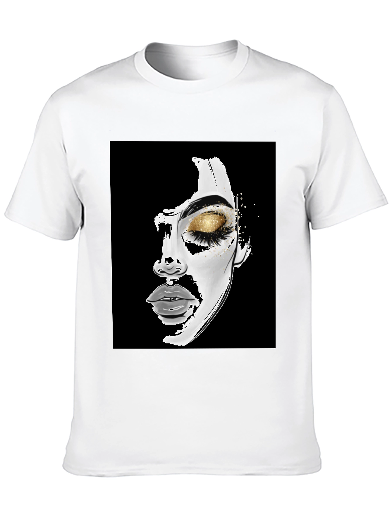 Artistic Womans Face Graphic Tee