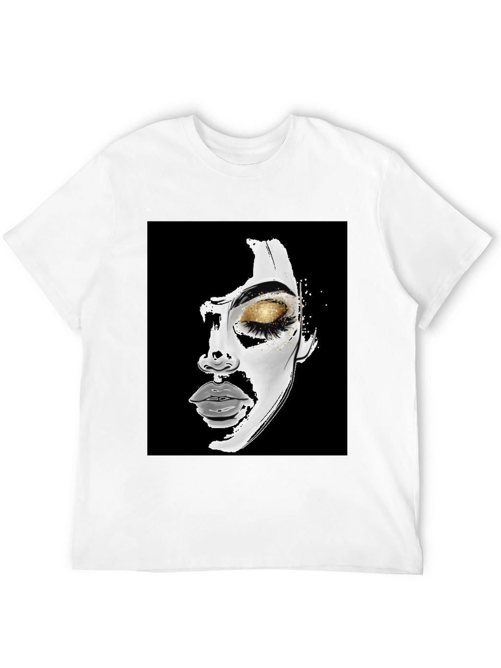 Artistic Womans Face Graphic Tee