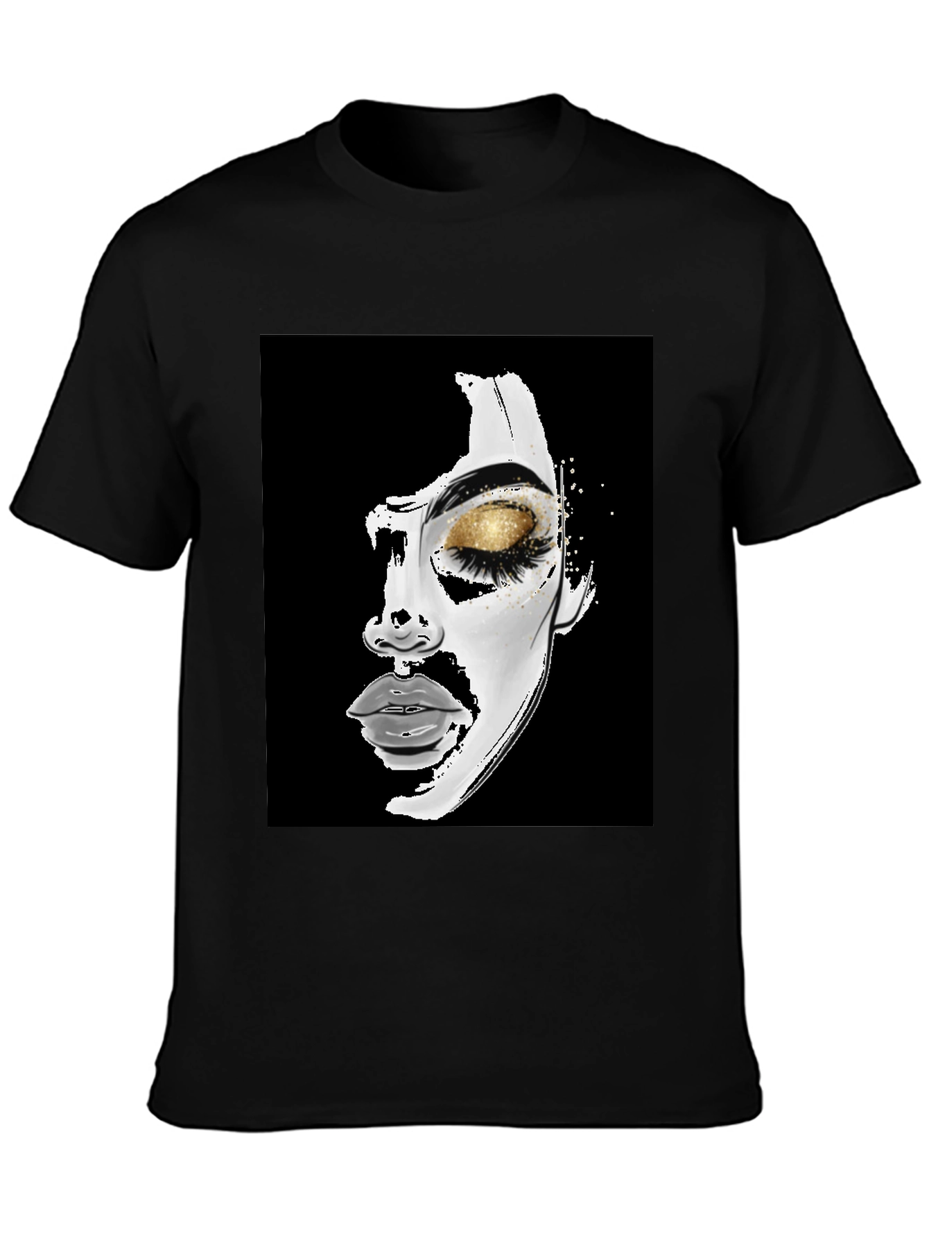 Artistic Womans Face Graphic Tee