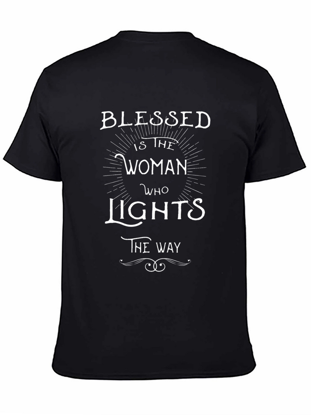 Blessed Woman Graphic Tee - Black